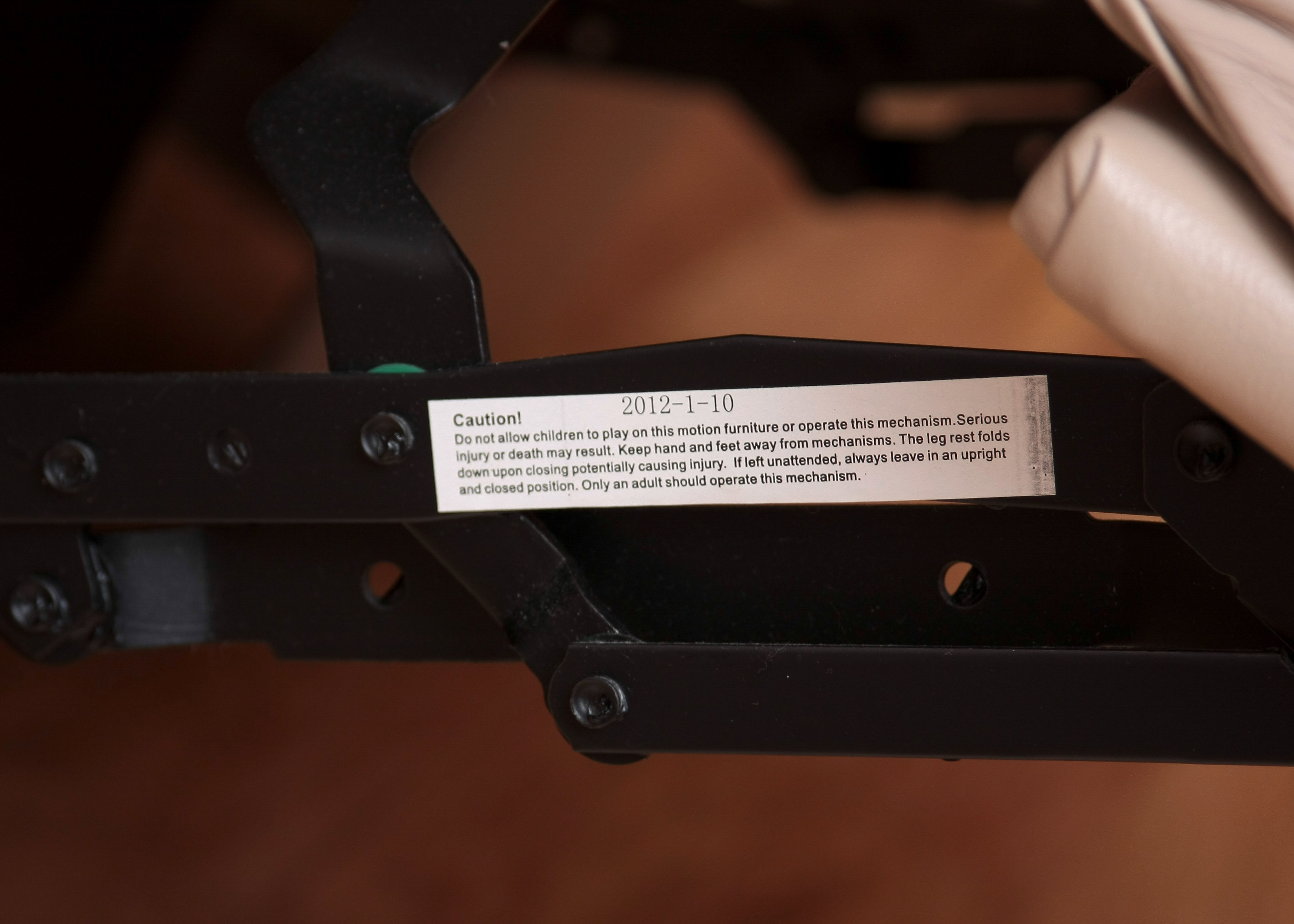 Leather Recliner Couch