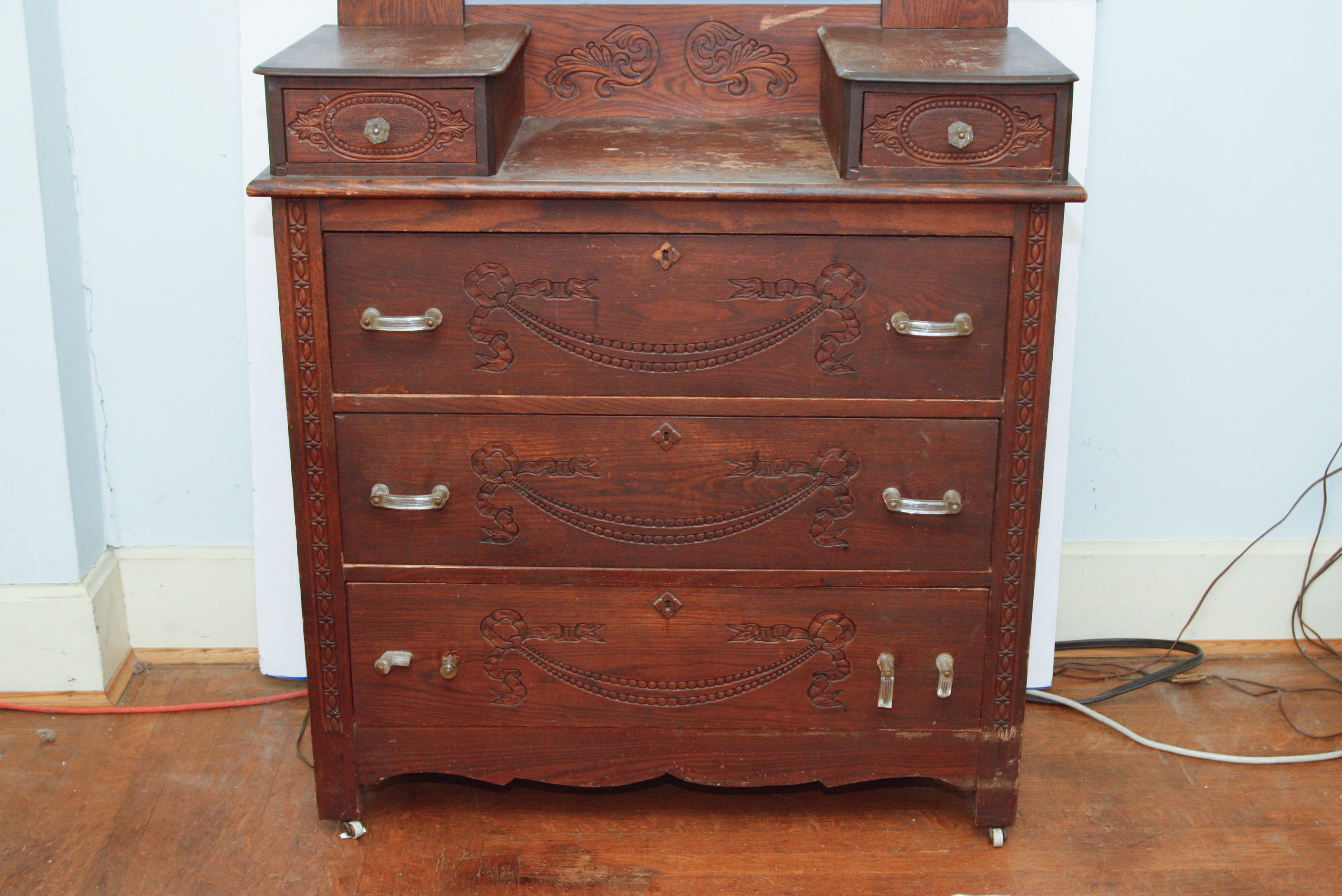 Antique Eastlake Victorian Vanity Dresser