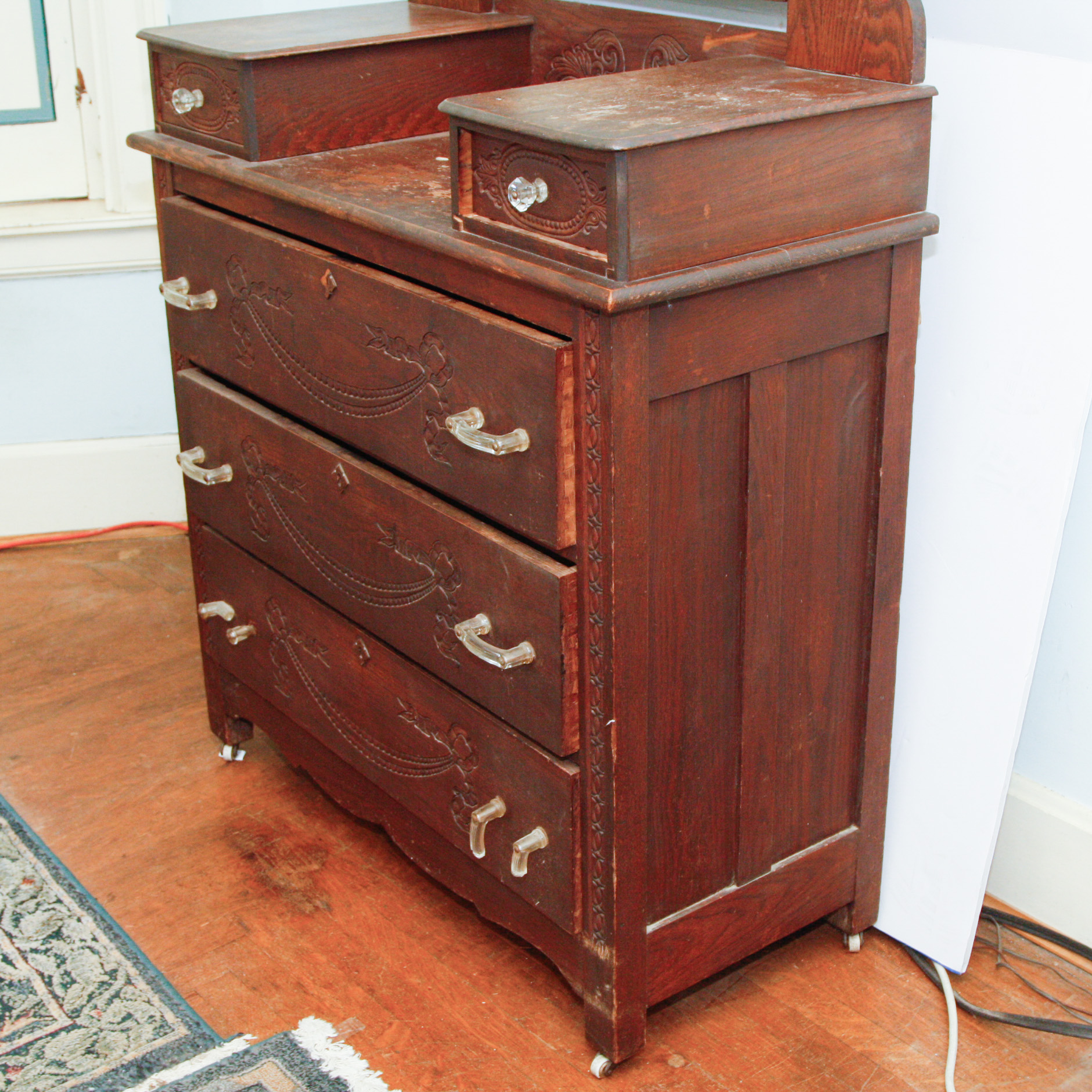 Antique Eastlake Victorian Vanity Dresser