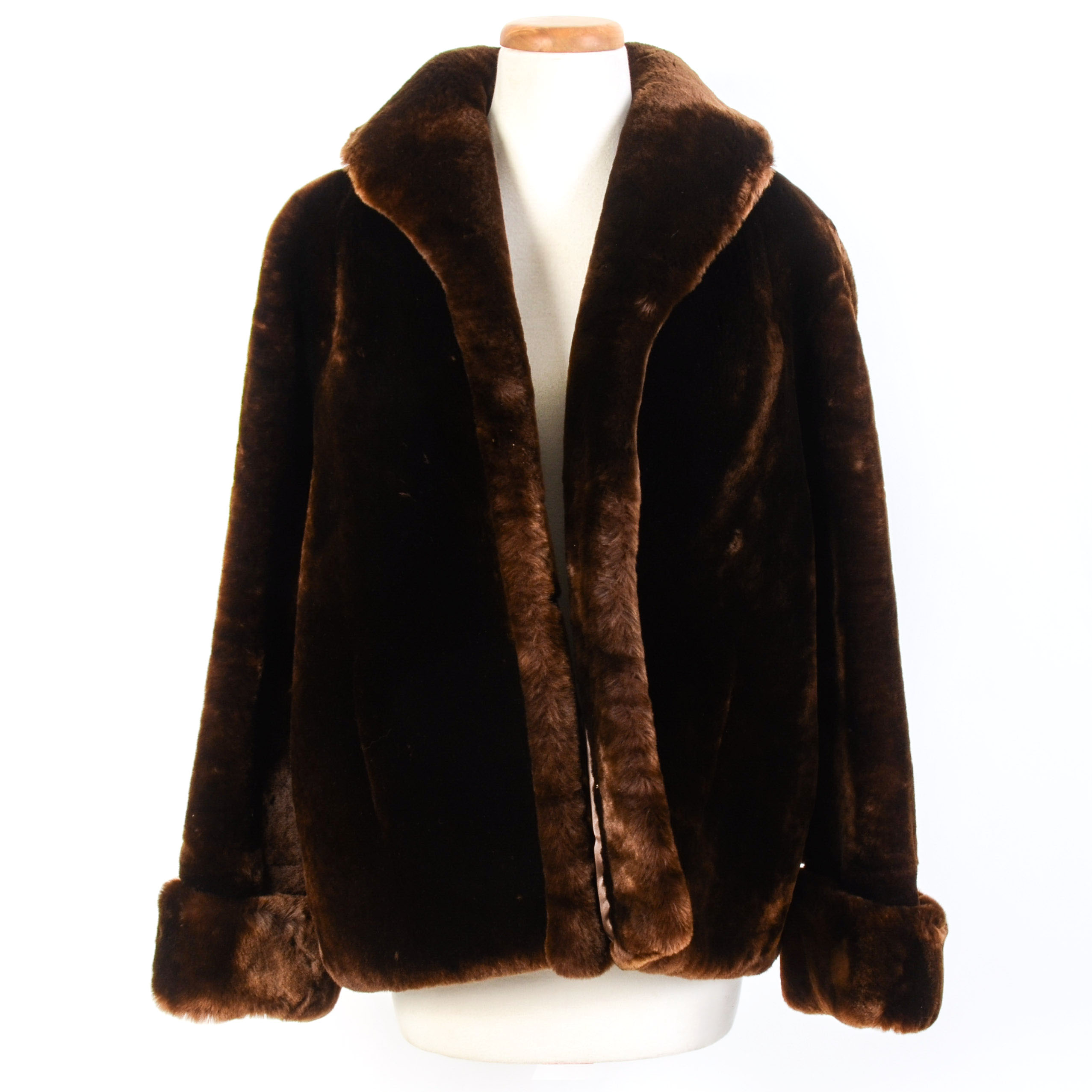 Women's Vintage Mouton Fur Coat