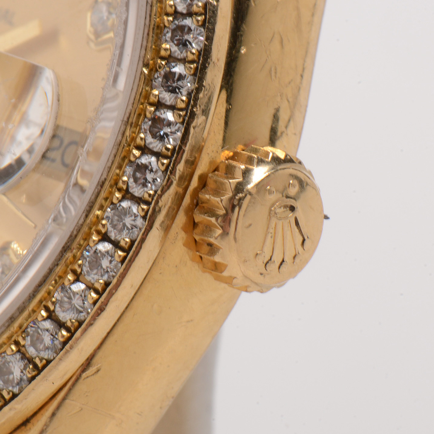 Rolex 18K Yellow Gold Diamond Day-Date President Watch