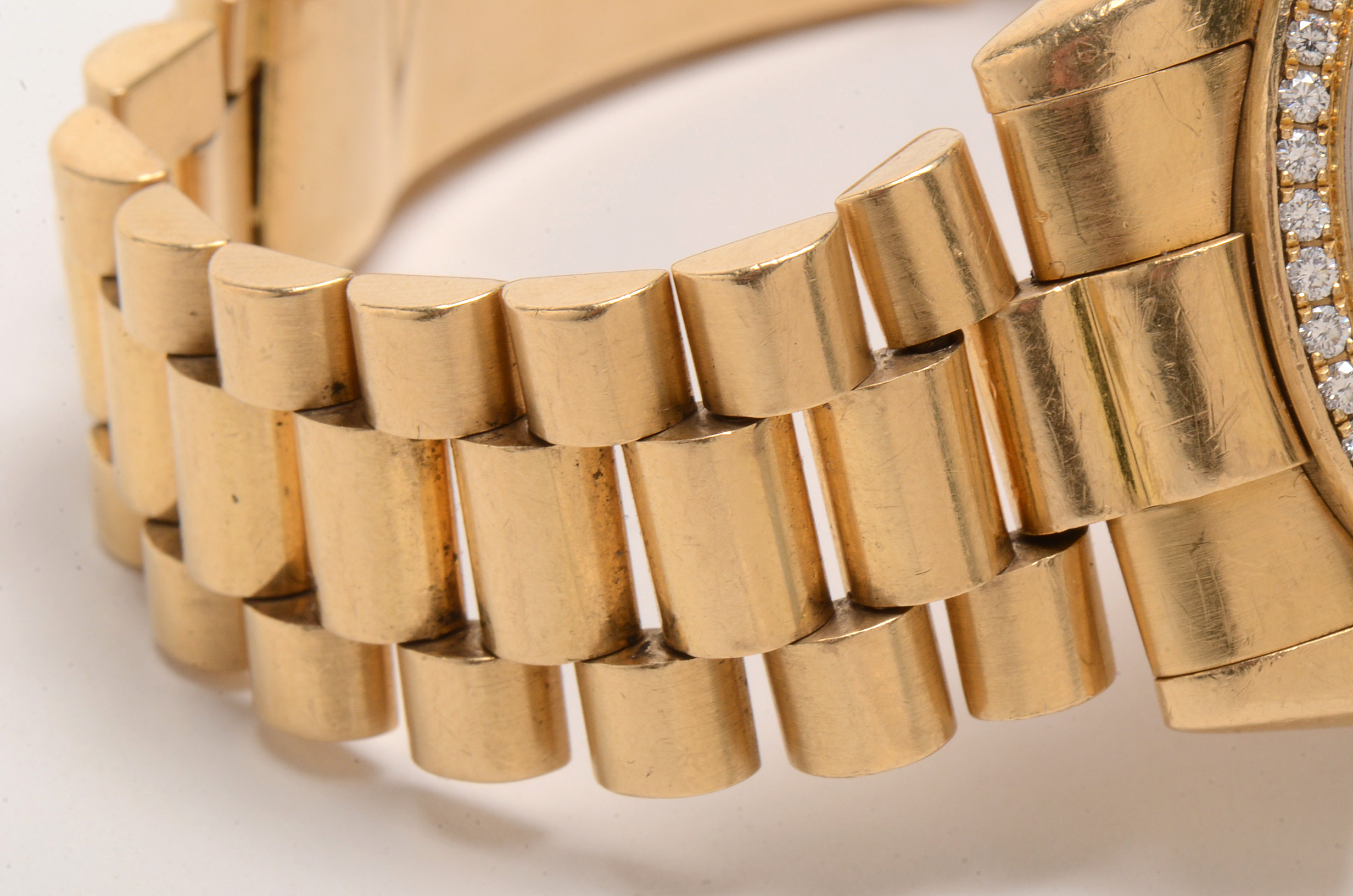 Rolex 18K Yellow Gold Diamond Day-Date President Watch