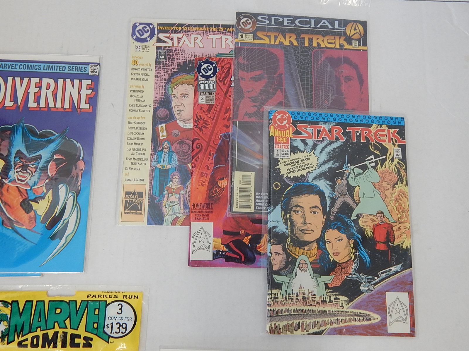 Comic Books Collection with "Indiana Jones", "Star Trek", and More
