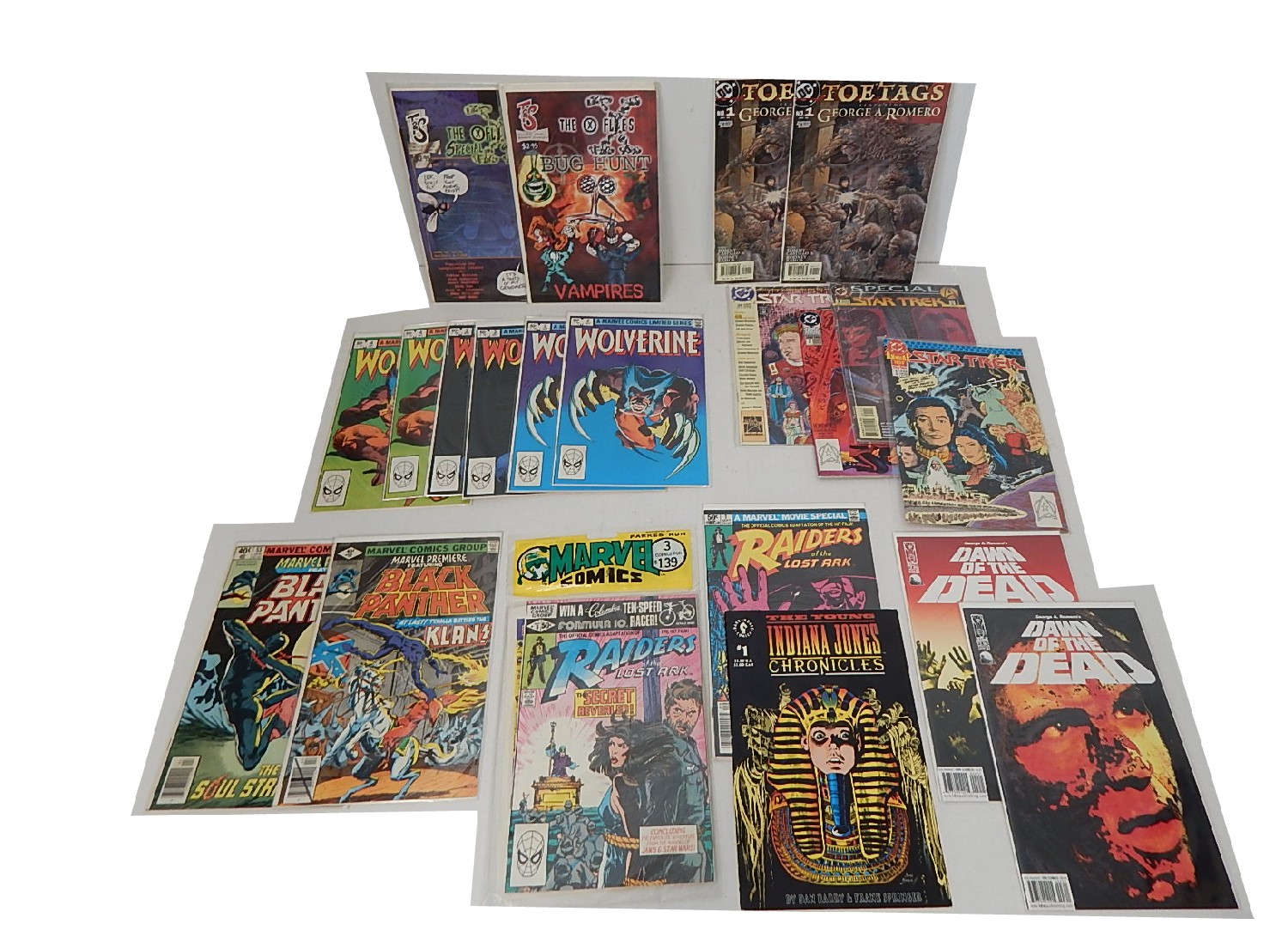 Comic Books Collection with "Indiana Jones", "Star Trek", and More