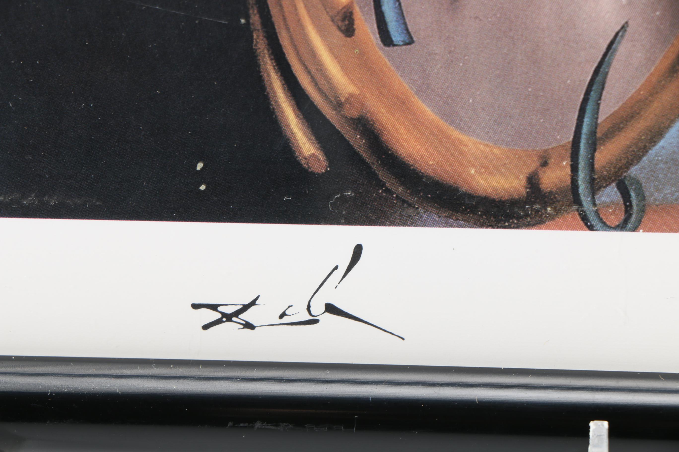 Four Offset Lithographs After Works by Van Gogh, Kandinsky, Escher and Dali