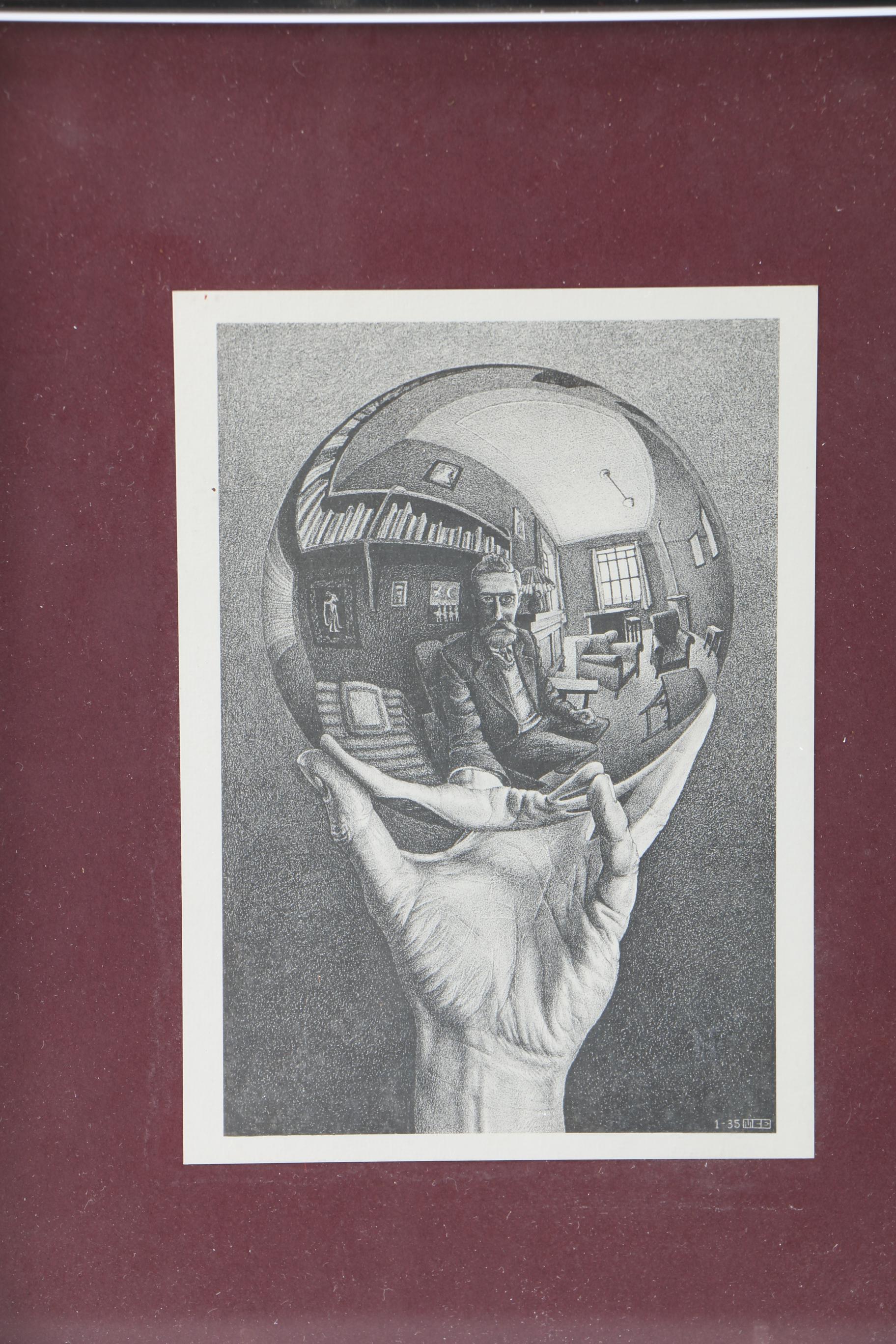 Four Offset Lithographs After Works by Van Gogh, Kandinsky, Escher and Dali