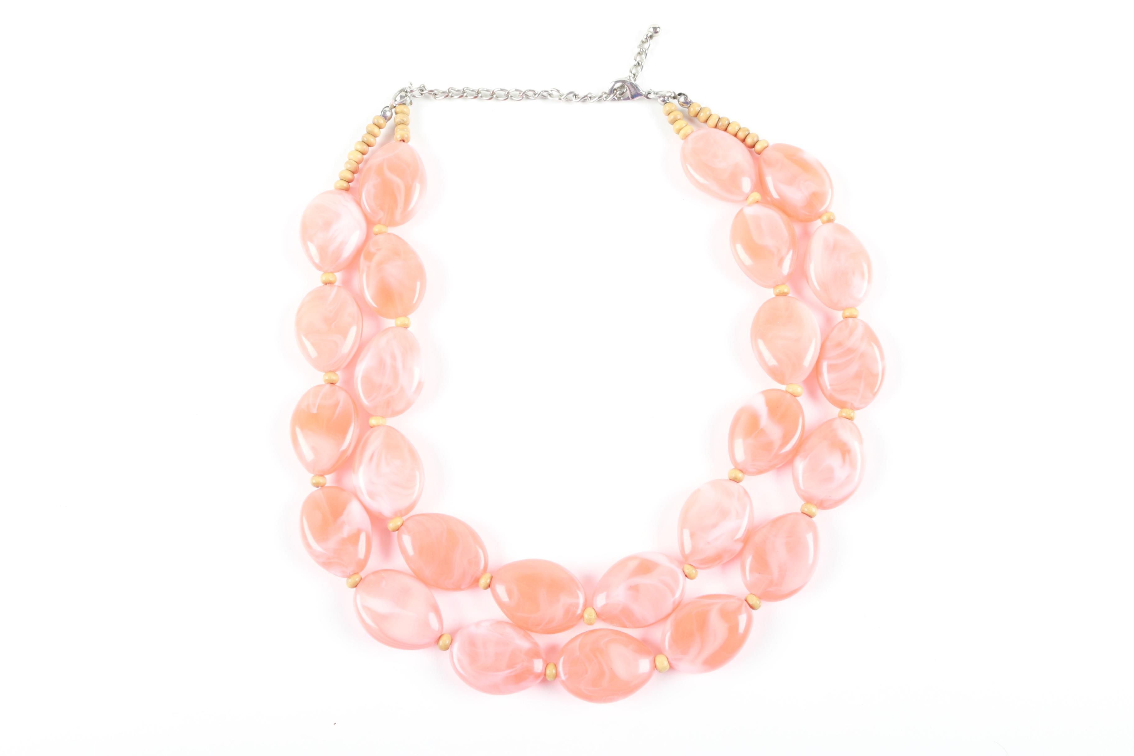 Beaded Necklaces and Multi-Chain Bracelet