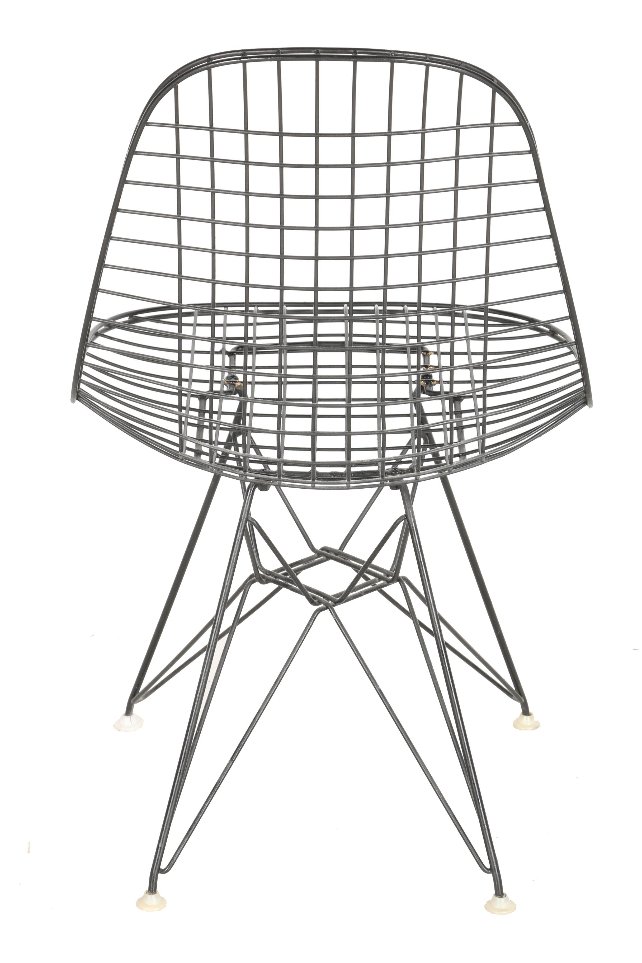 Mid Century Modern "DKR-1" Wire Chair by Eames for Herman Miller With Provenance