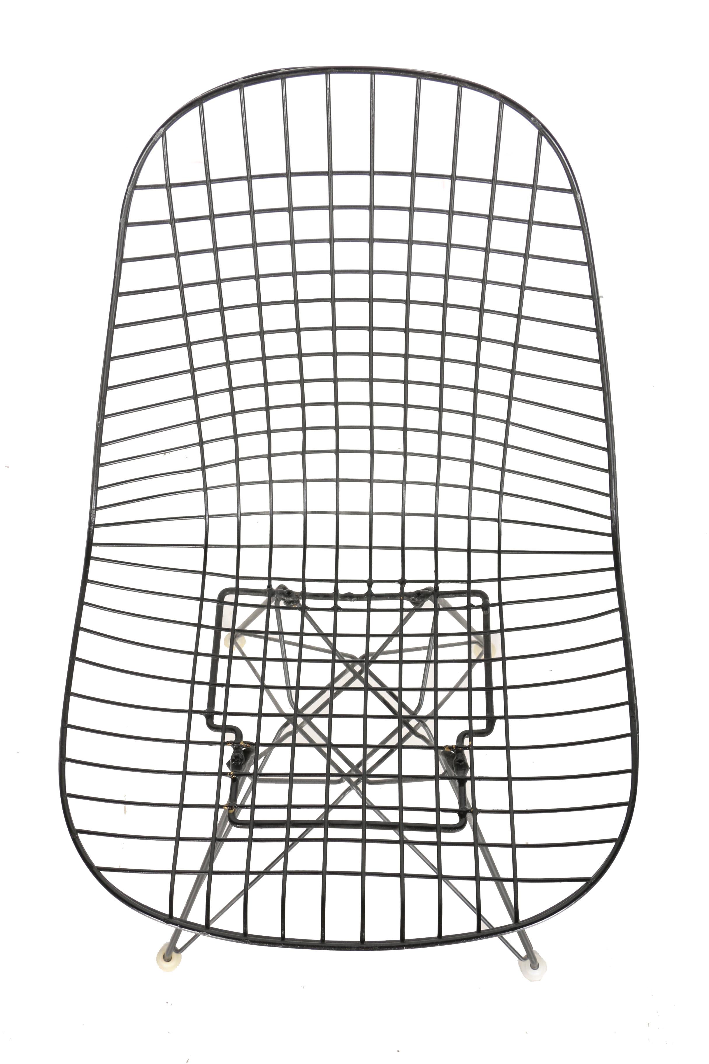 Mid Century Modern "DKR-1" Wire Chair by Eames for Herman Miller With Provenance