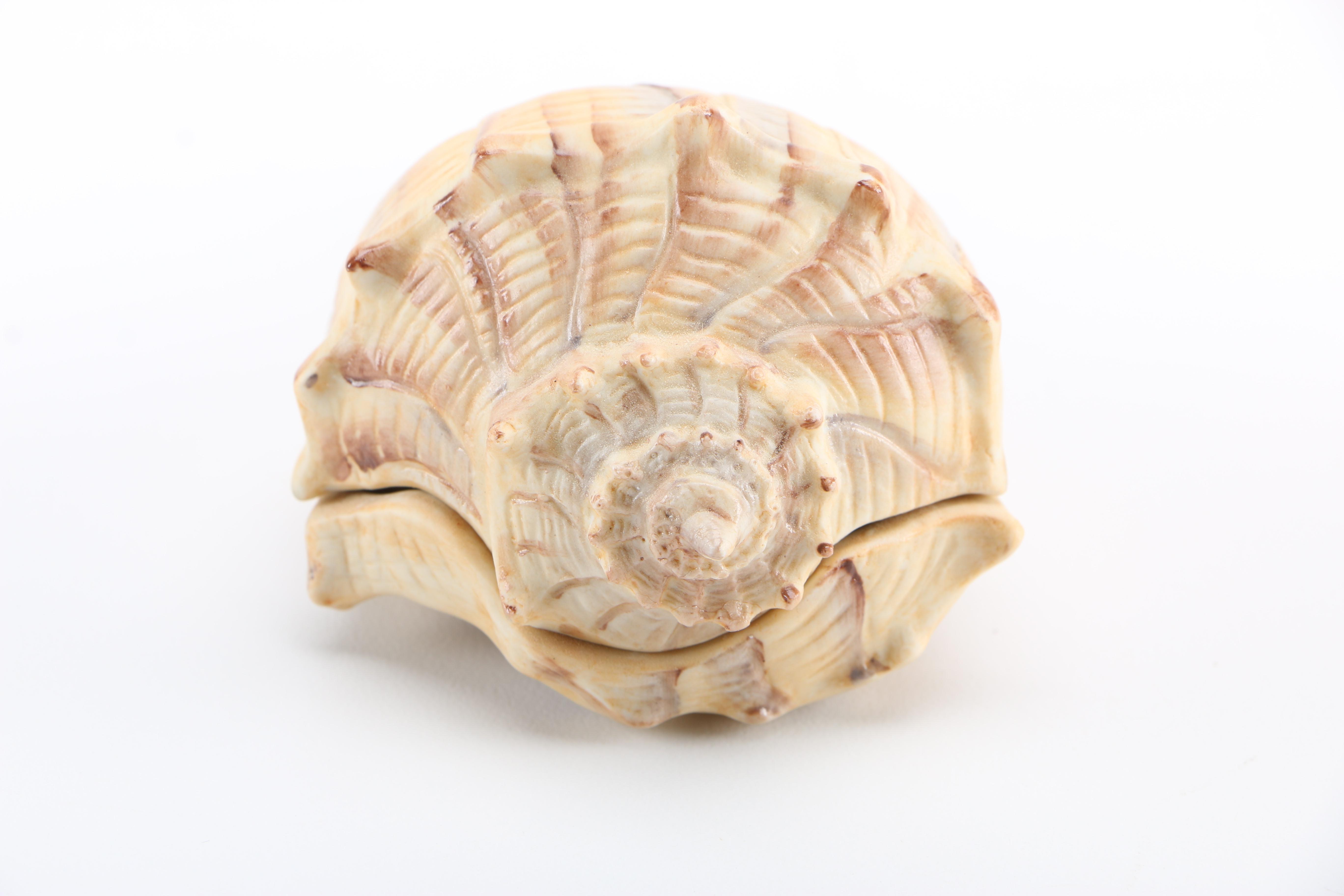 Lenox Handpainted Porcelain Shell Trinket Boxes