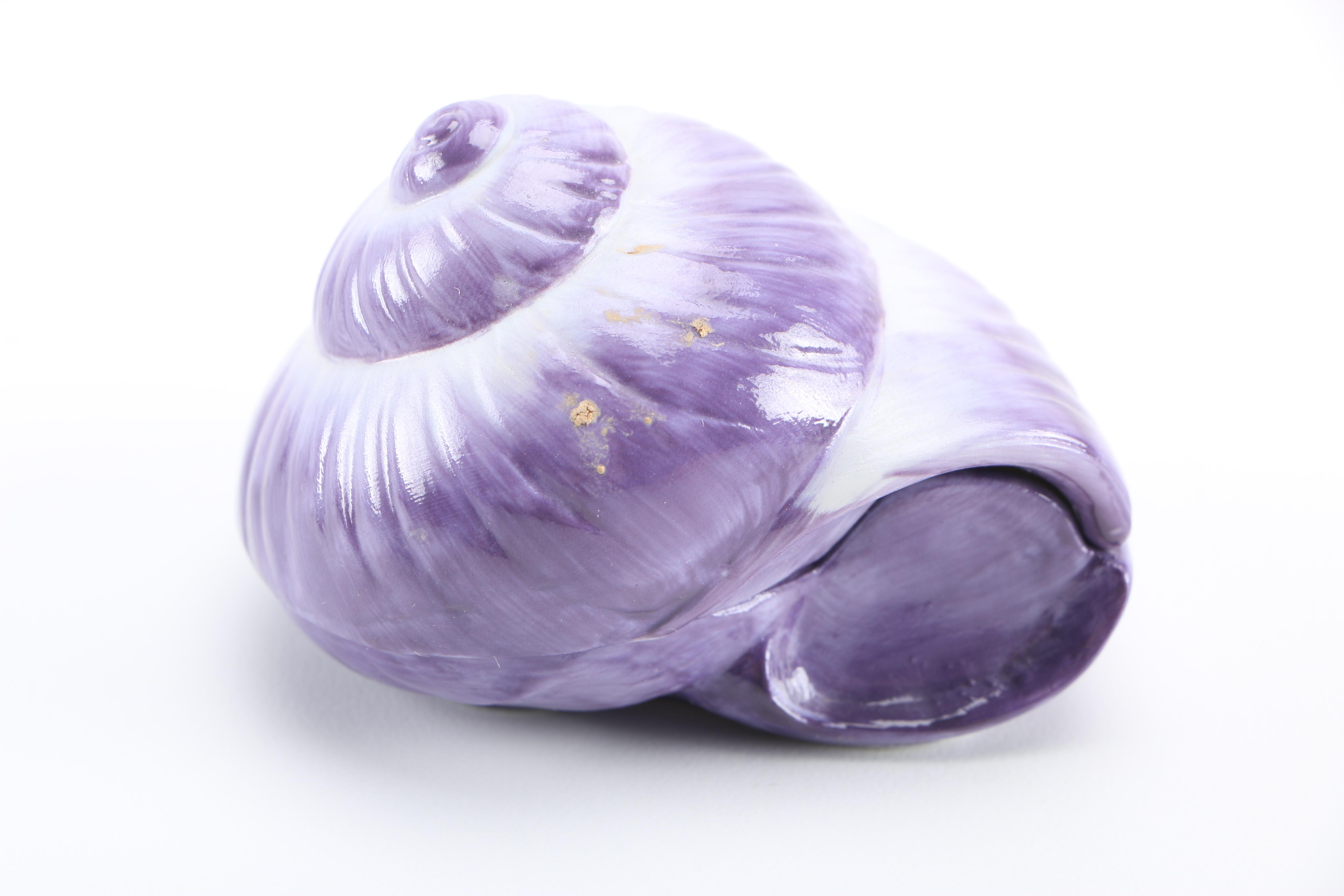 Lenox Handpainted Porcelain Shell Trinket Boxes