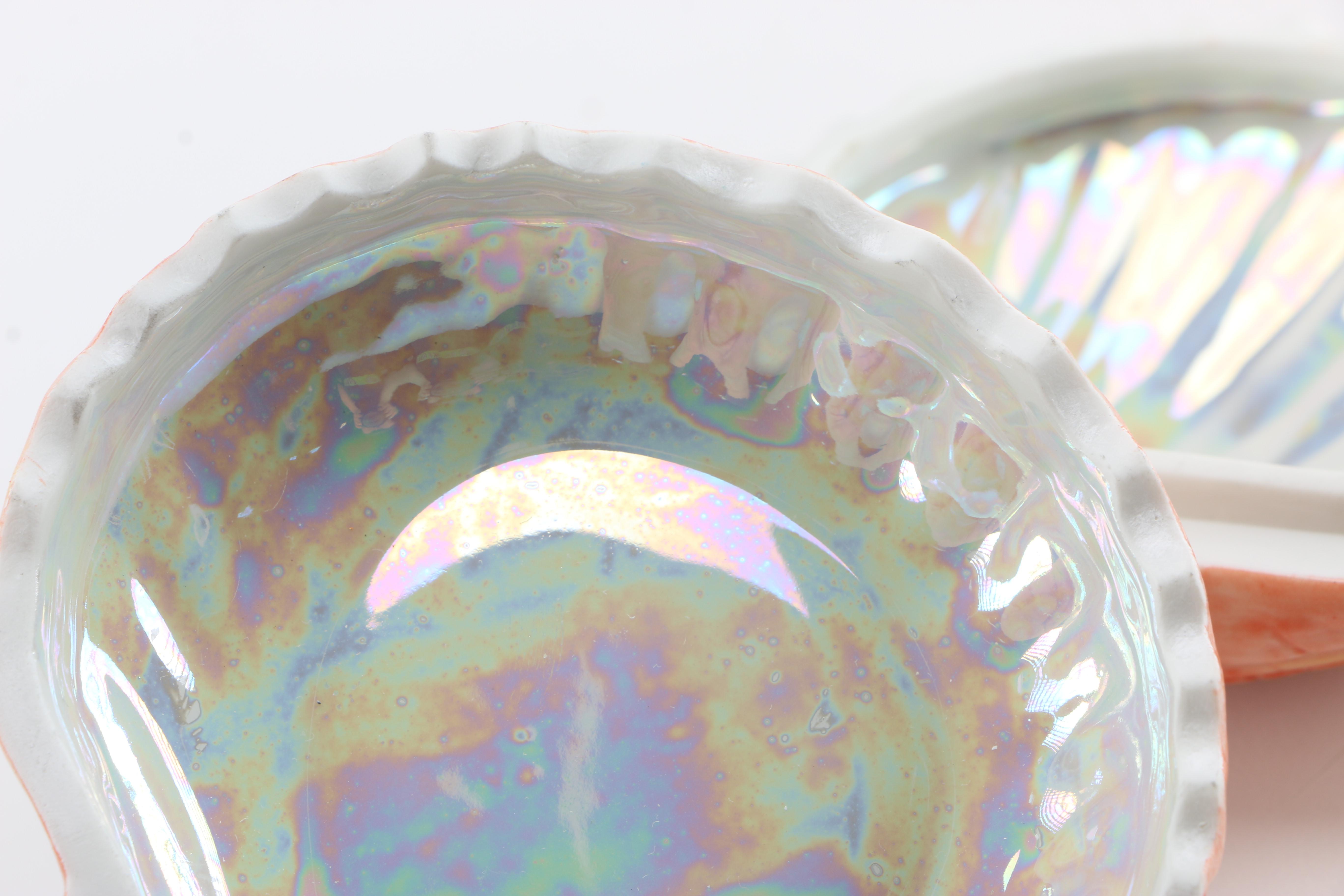 Lenox Handpainted Porcelain Shell Trinket Boxes