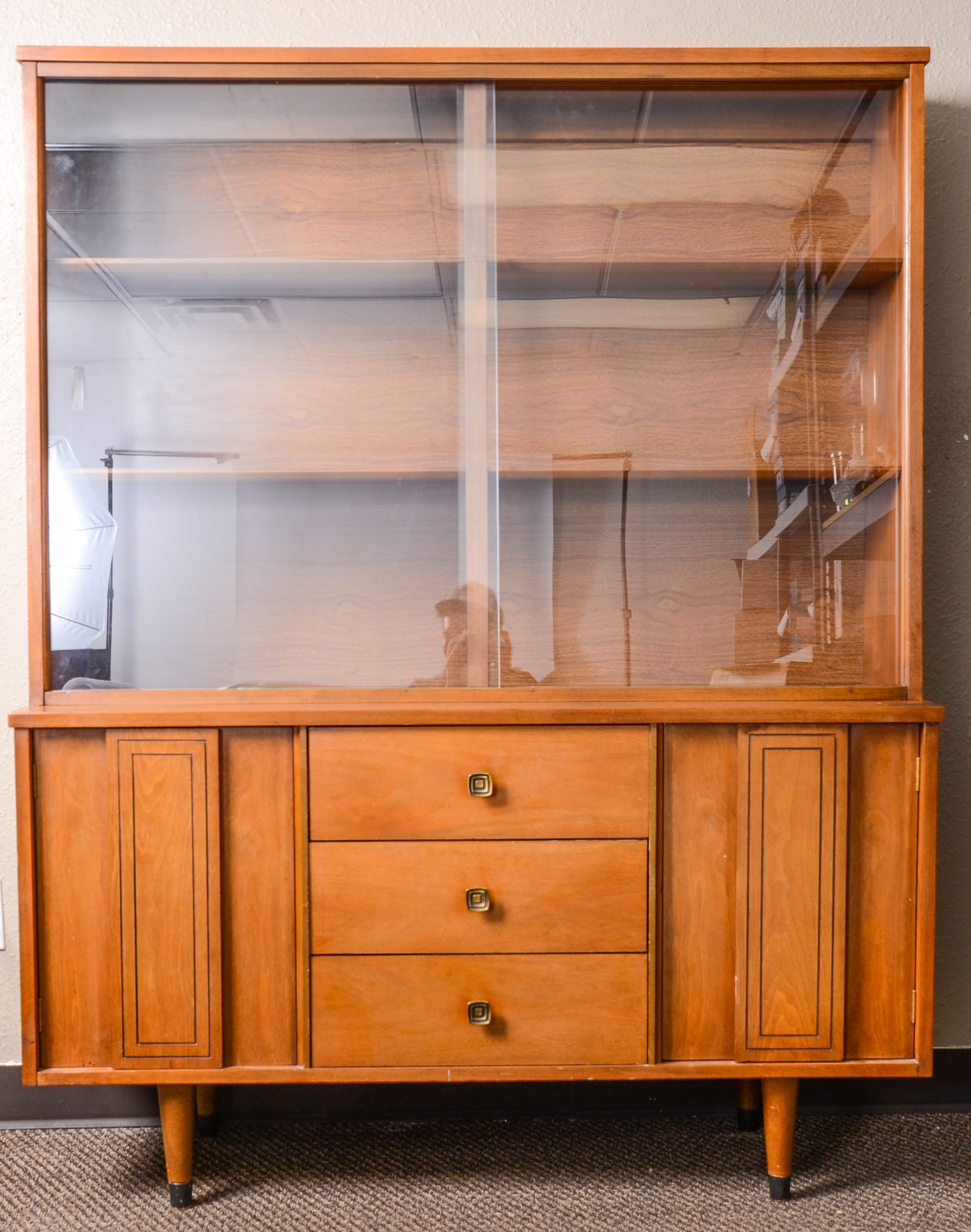 Mid Century Modern Style Hutch by Stanley Furniture