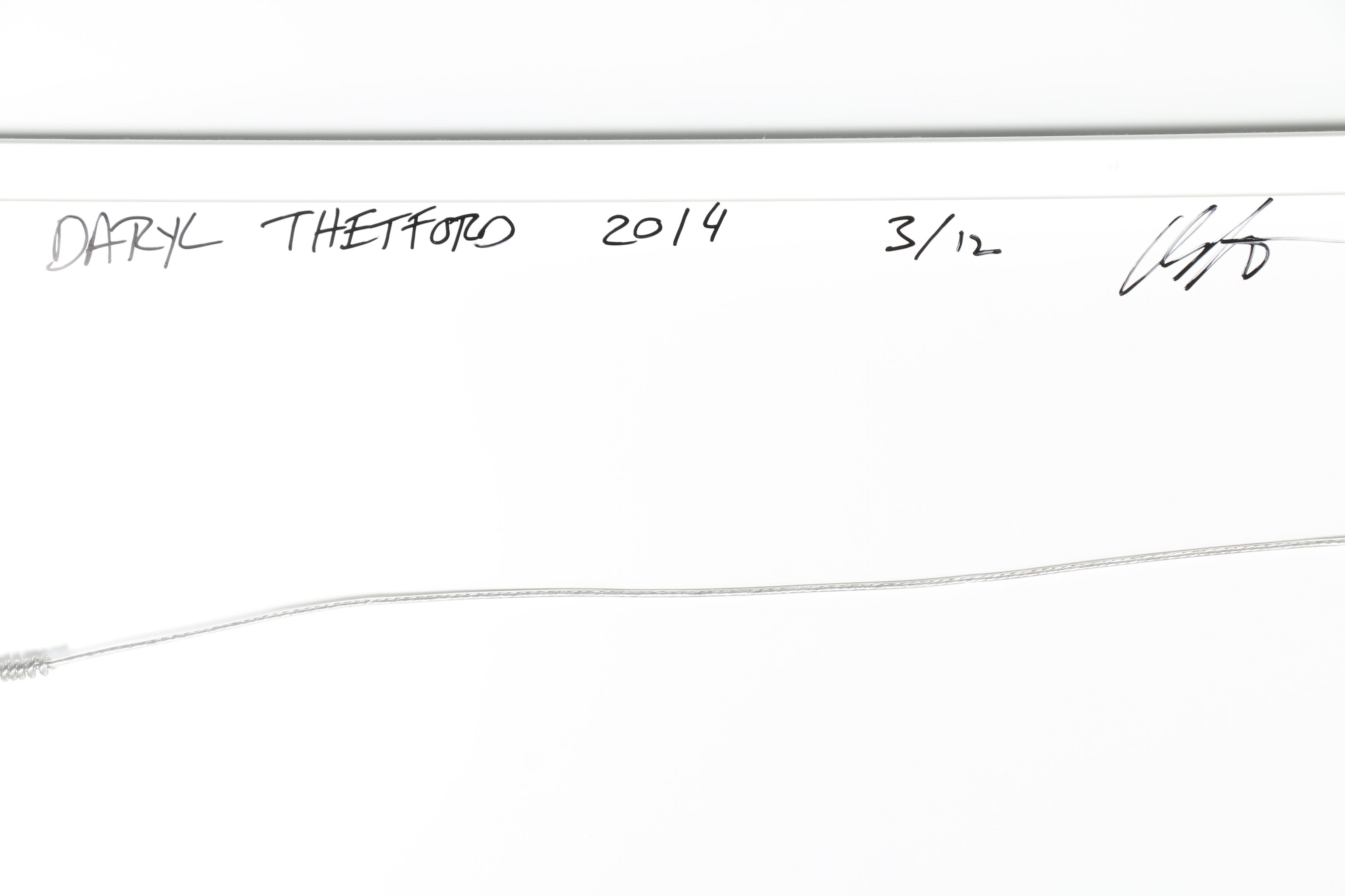 Daryl Thetford Limited Edition Giclee on Metal "Man with Cello"