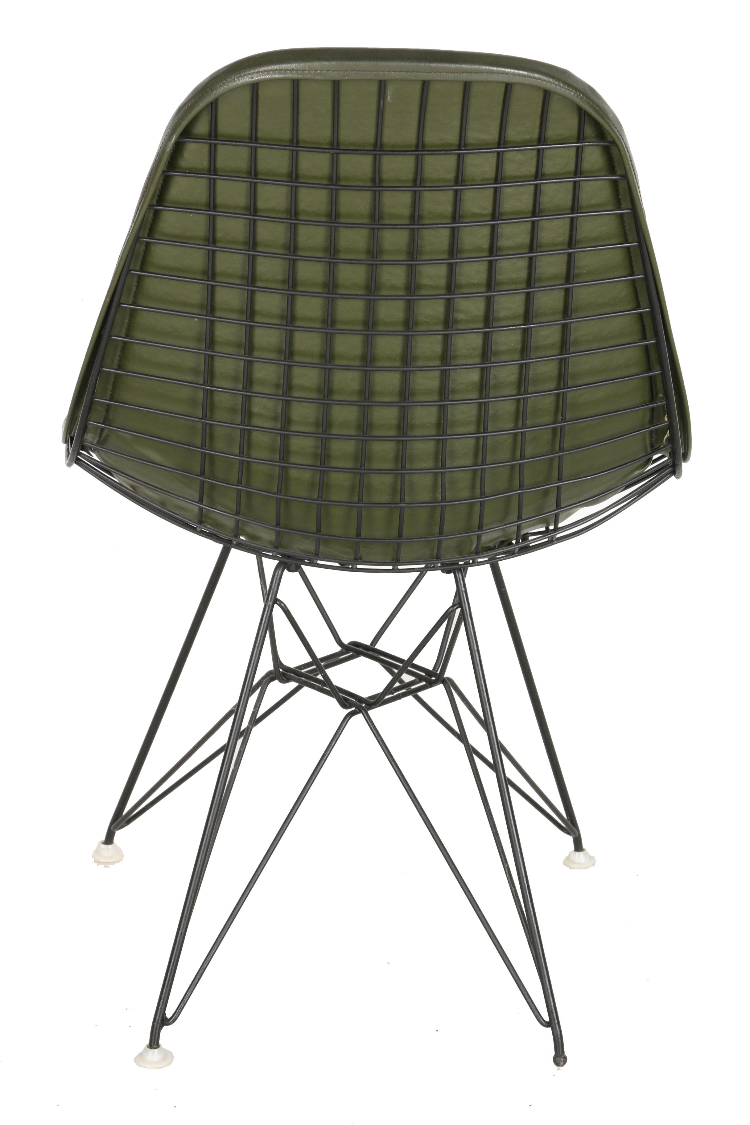 Mid Century Modern "DKR-1" Wire Chair by Eames for Herman Miller With Provenance