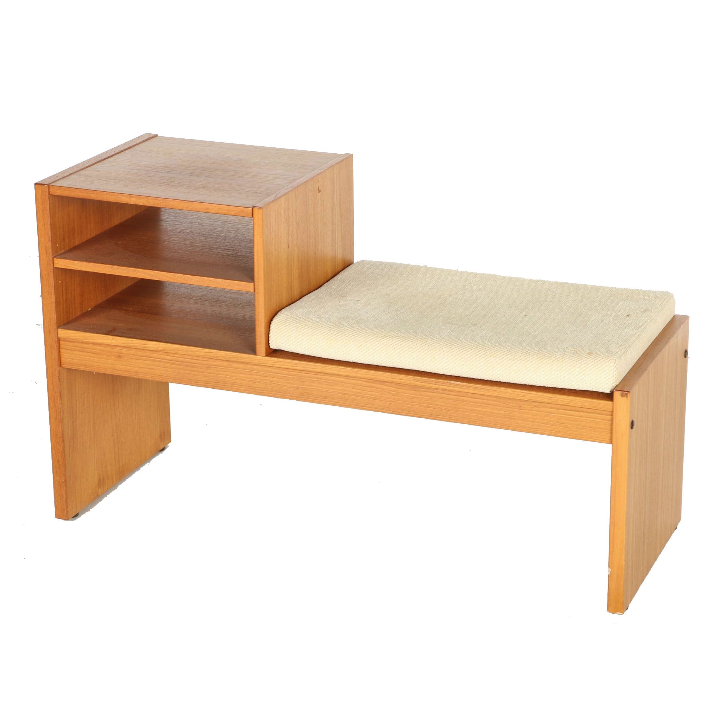 Danish Modern Phone Bench by House of Denmark