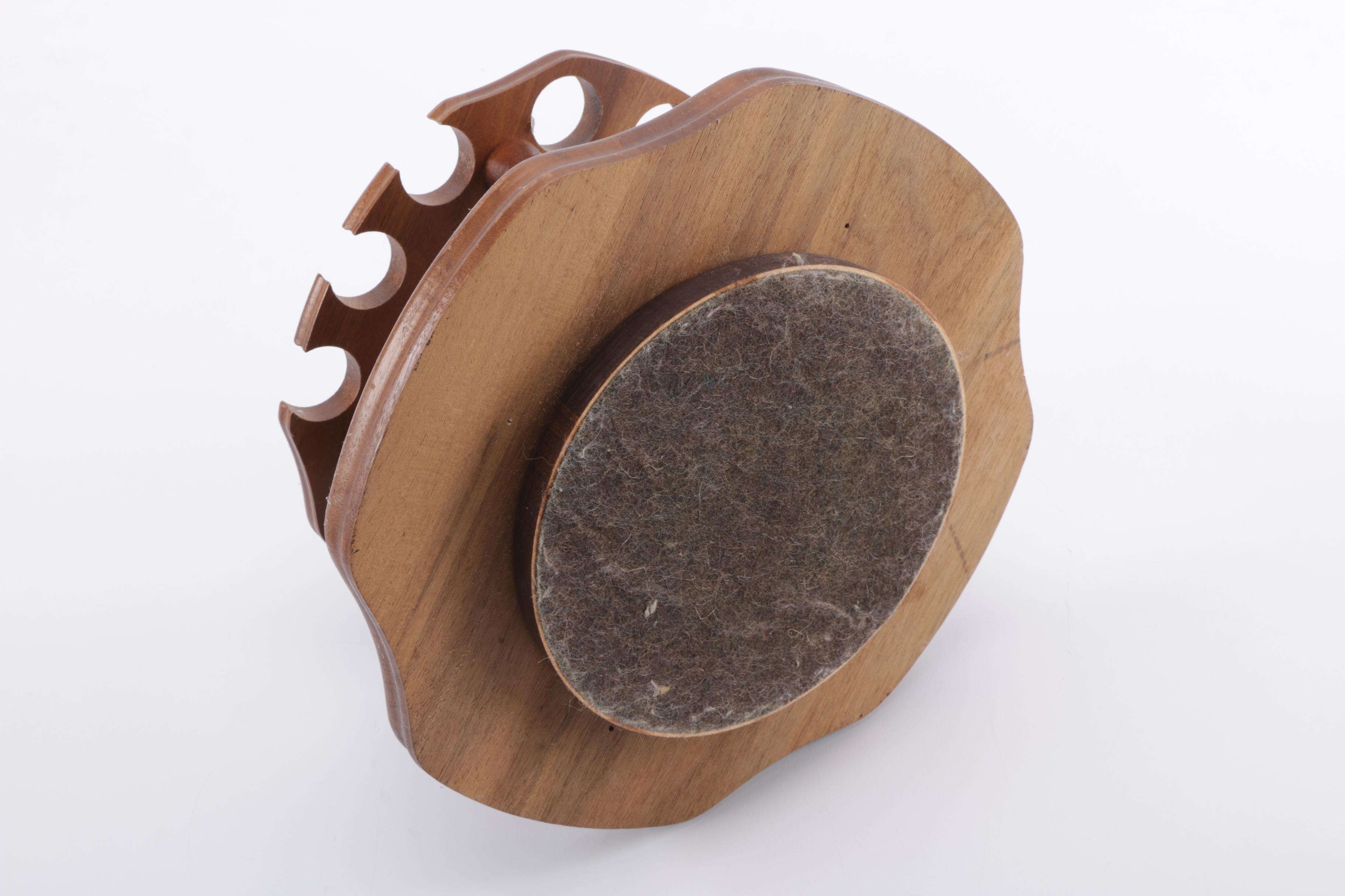 Rotating Pipe Stand w/ 12 Assorted Tobacco Pipes and Vintage Steel Tobacco Tin