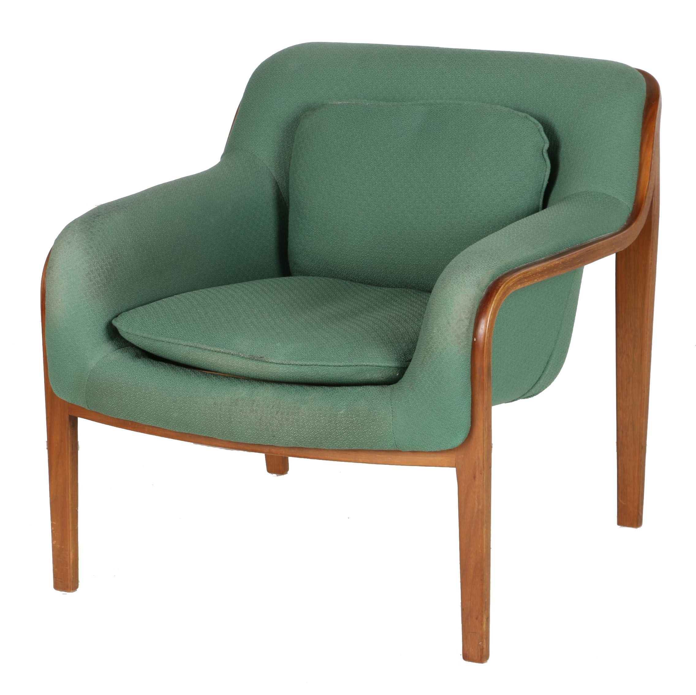 Bill Stephens Mid Century Modern Bentwood Lounge Chair by Knoll