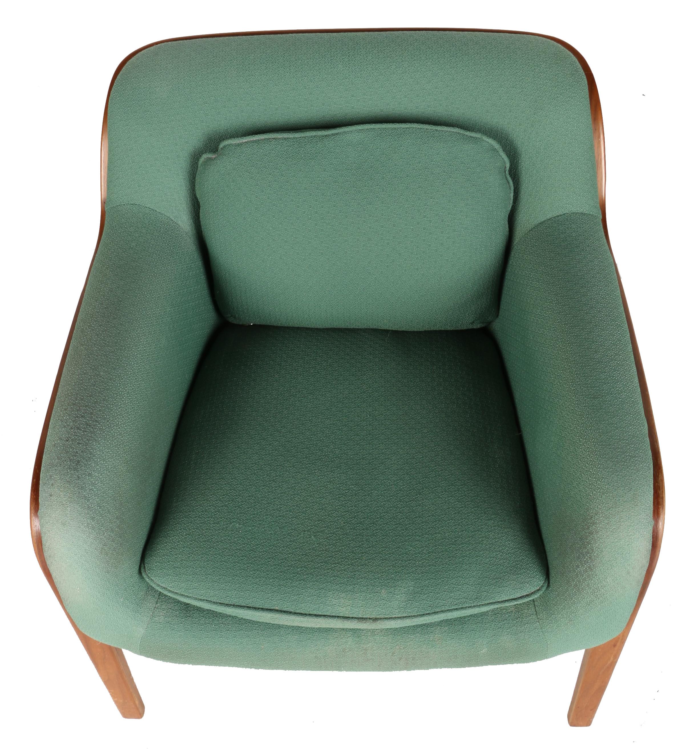 Bill Stephens Mid Century Modern Bentwood Lounge Chair by Knoll