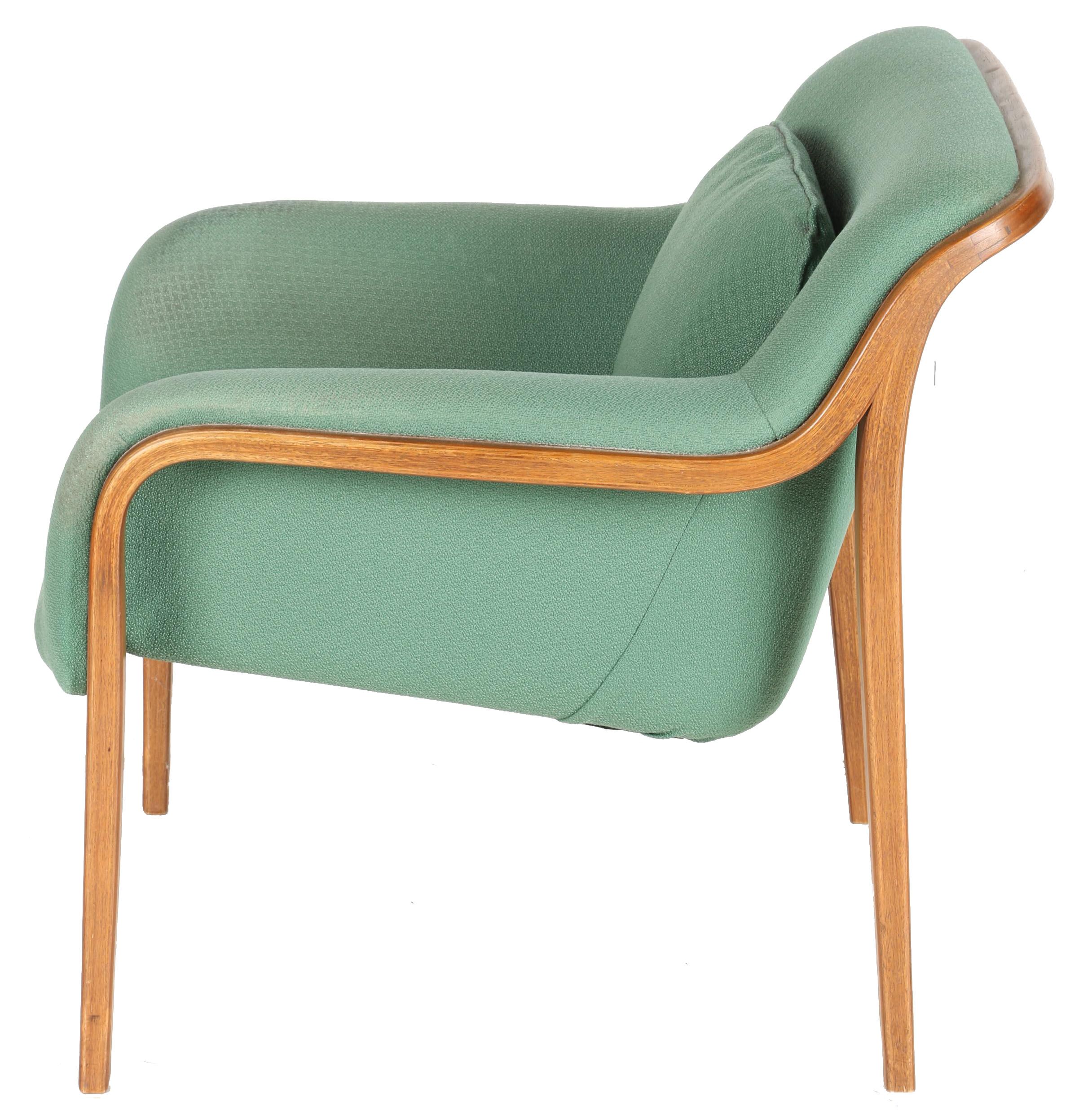 Bill Stephens Mid Century Modern Bentwood Lounge Chair by Knoll