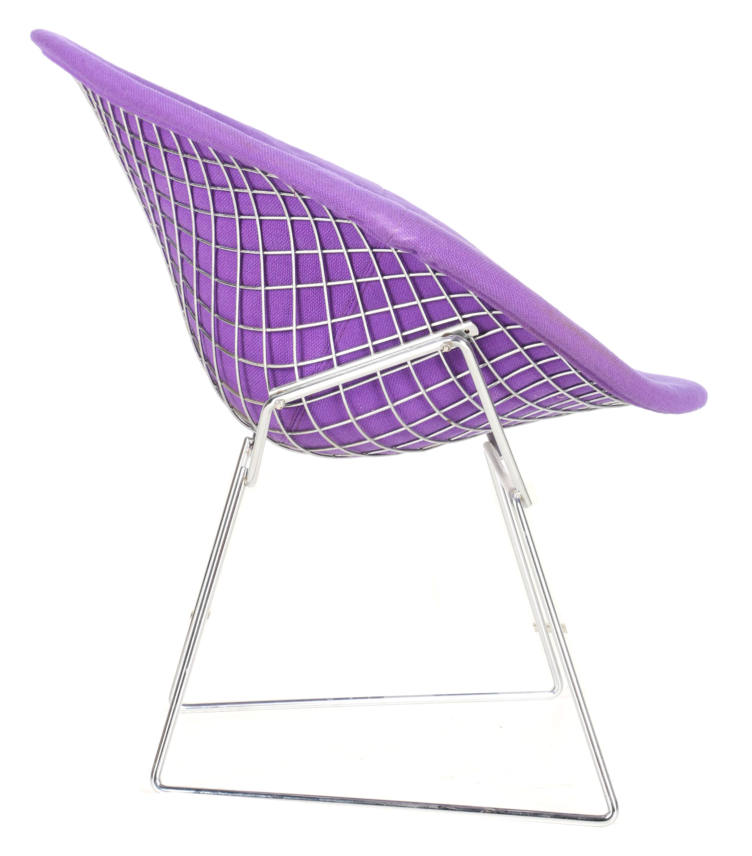 Mid Century Modern Purple "Diamond" Lounge Chair by Harry Bertoia for Knoll