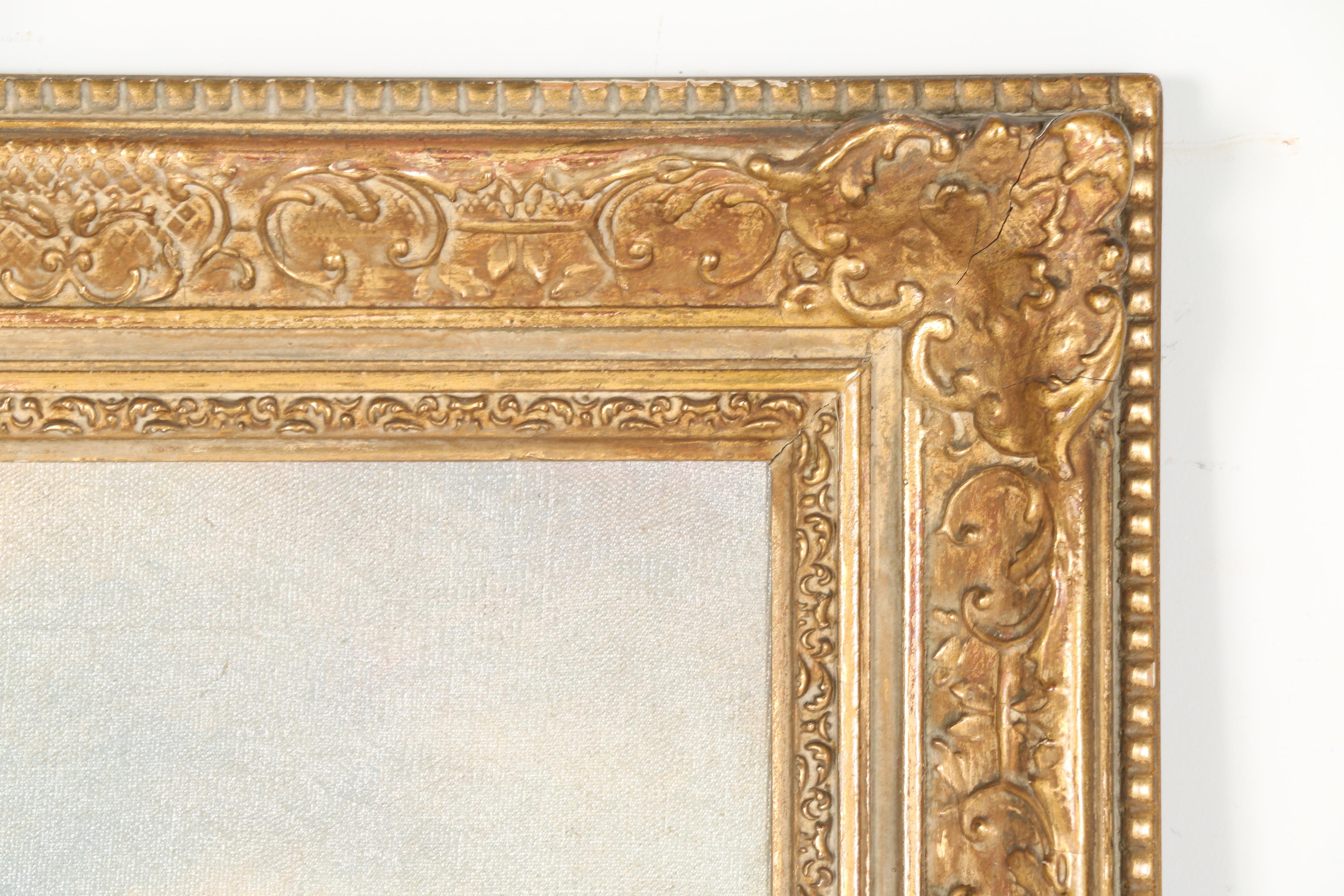 Augustus Spencer Oil Painting on Canvas "Country Cottage"