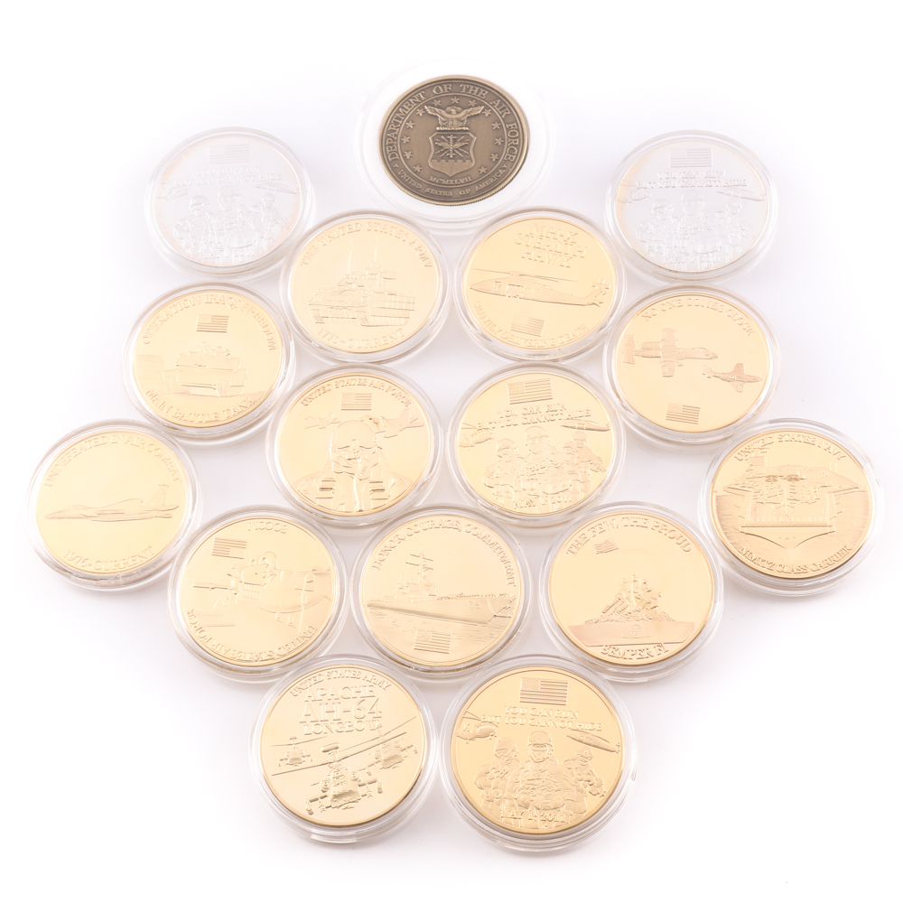 Sixteen Commemorative Military Medals