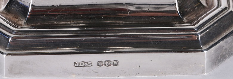 Vintage James Dixon & Sons Weighted Sterling Silver Candlesticks