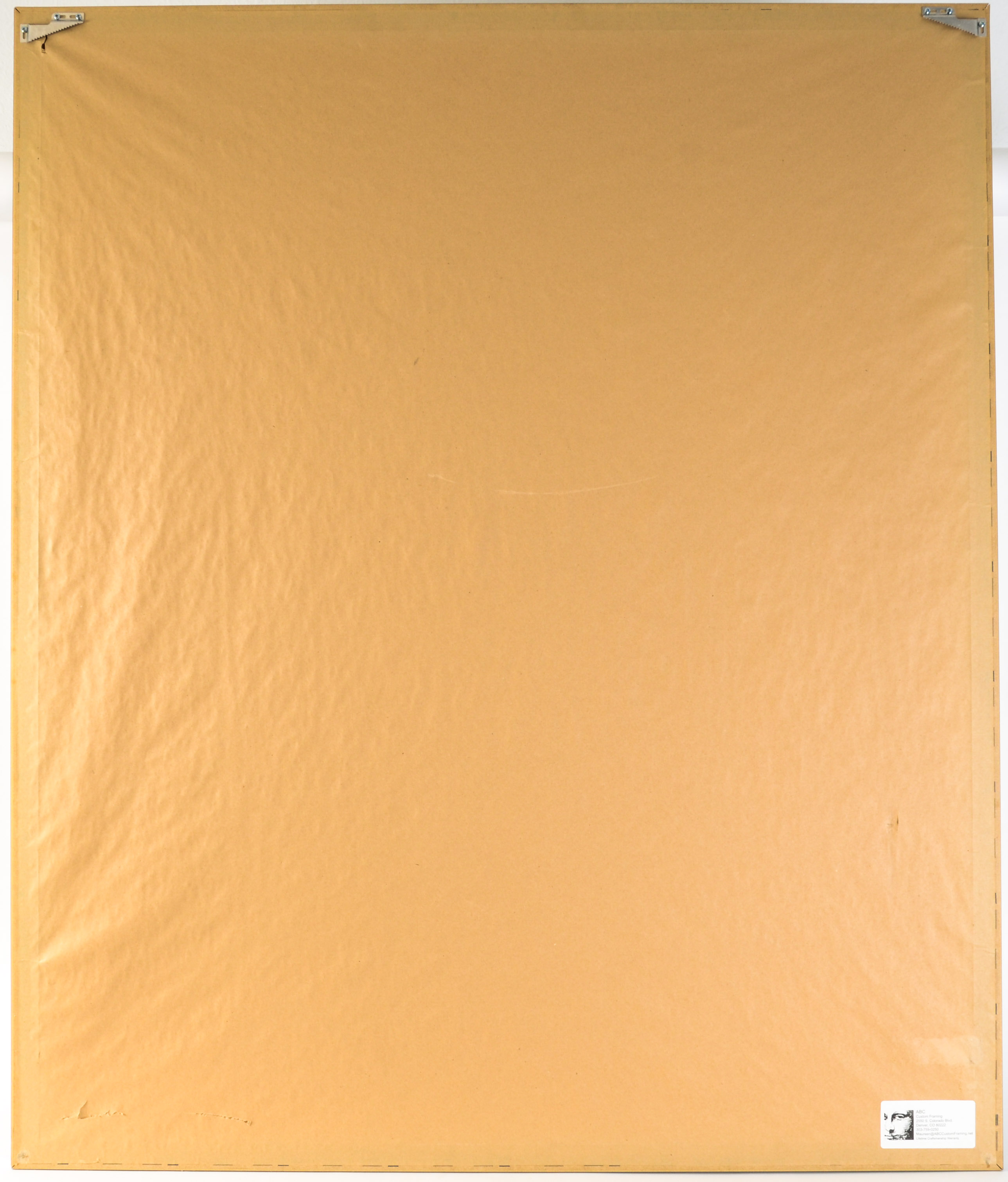 Framed Map of Colorado Drainage