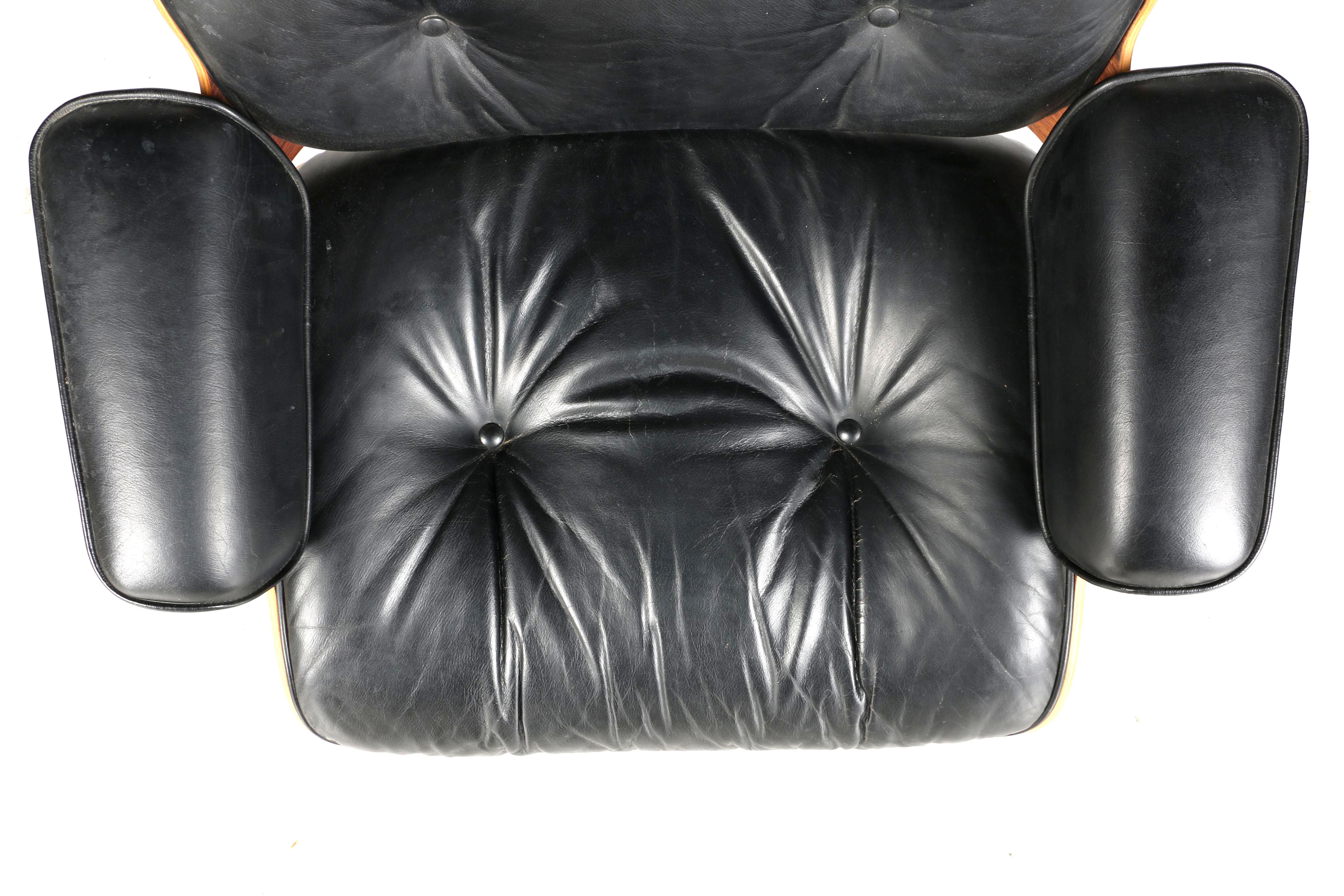 Charles and Ray Eames Leather Chair and Ottoman for Herman Miller
