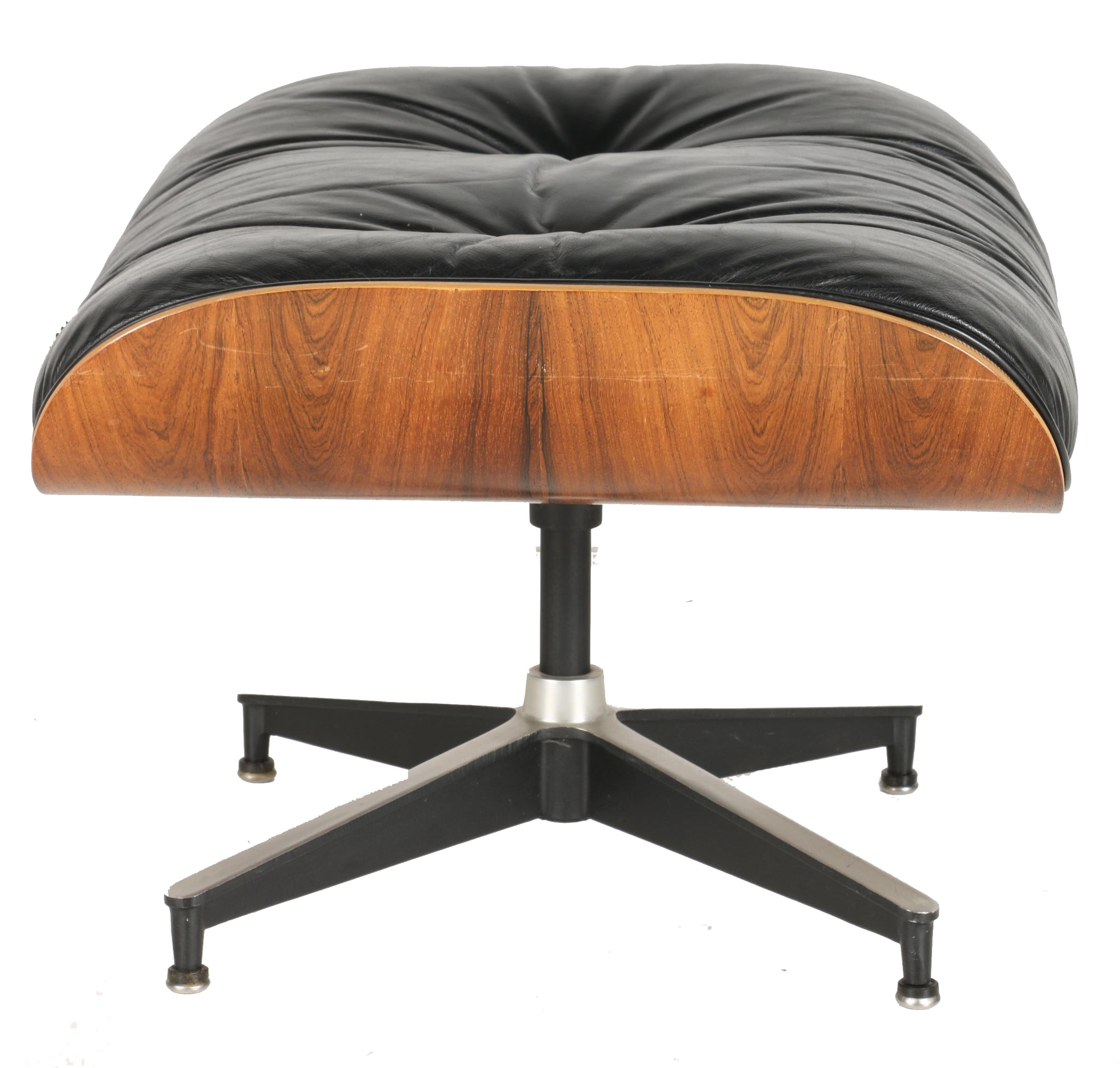 Charles and Ray Eames Leather Chair and Ottoman for Herman Miller