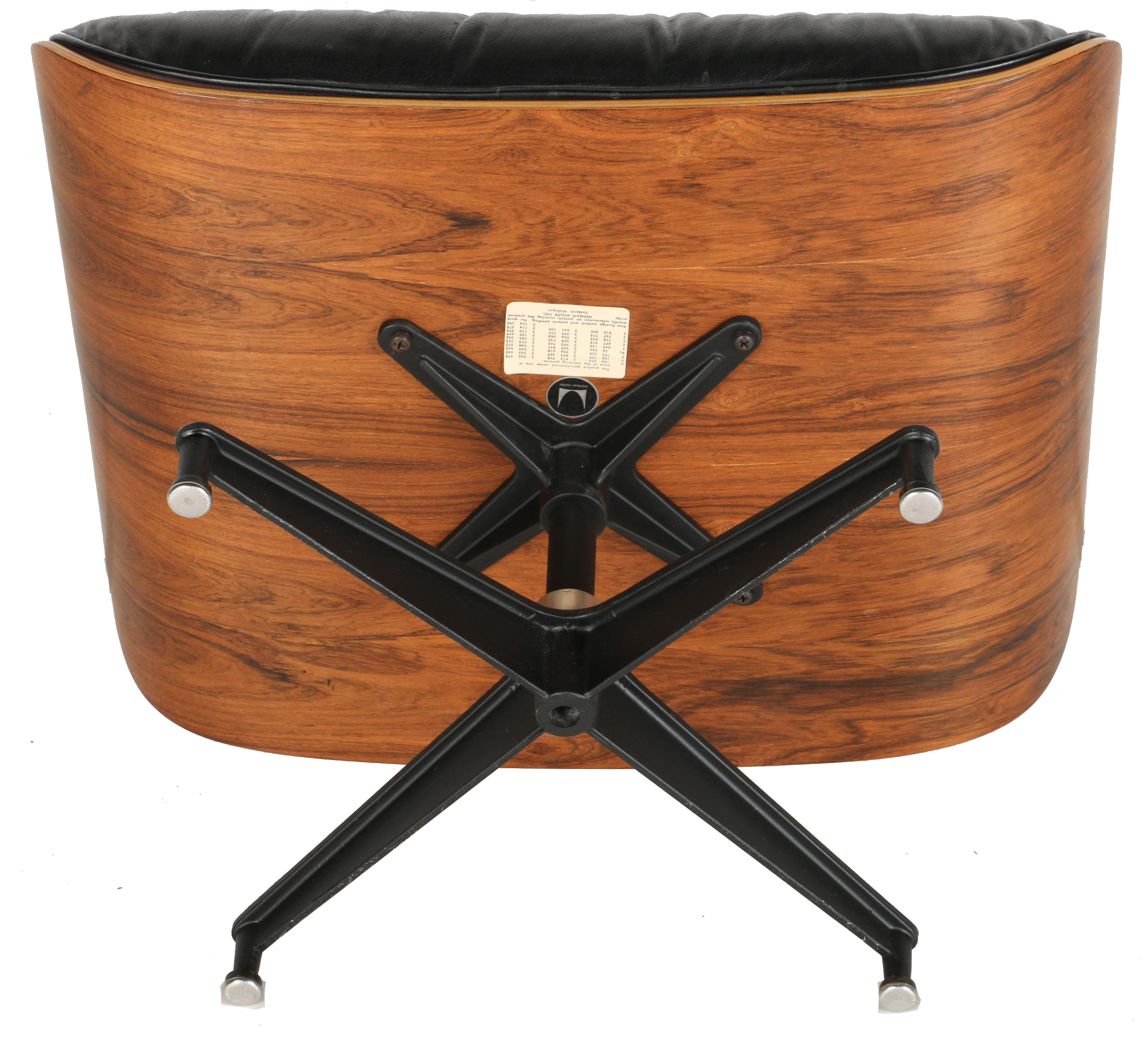 Charles and Ray Eames Leather Chair and Ottoman for Herman Miller