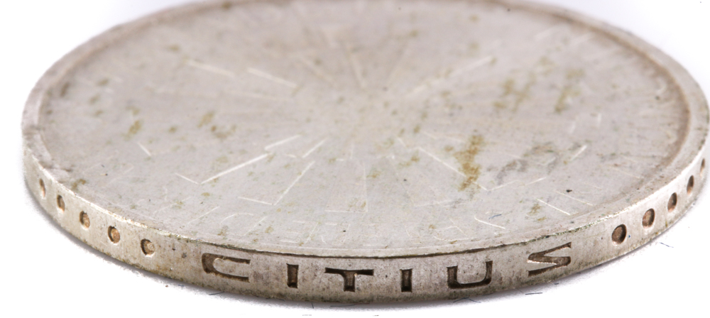 Silver Bar and a German Silver Coin