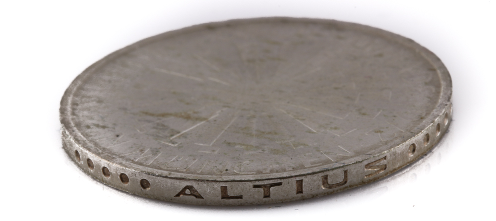 Silver Bar and a German Silver Coin