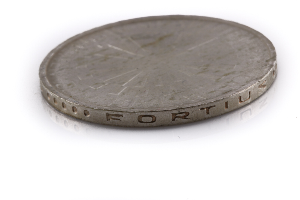 Silver Bar and a German Silver Coin