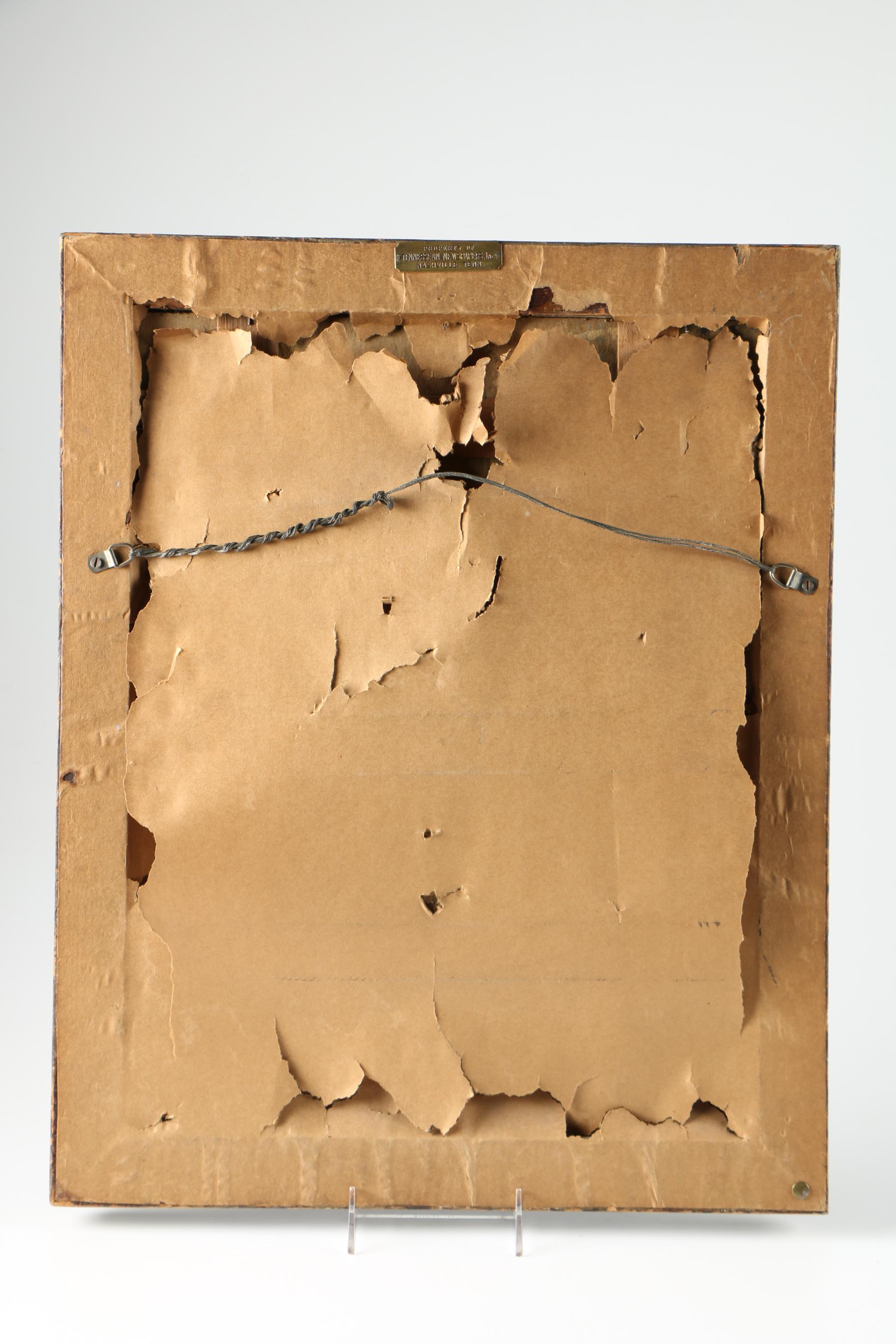 Engraving "The Muse Urania" and Lithograph "The Lute Player"