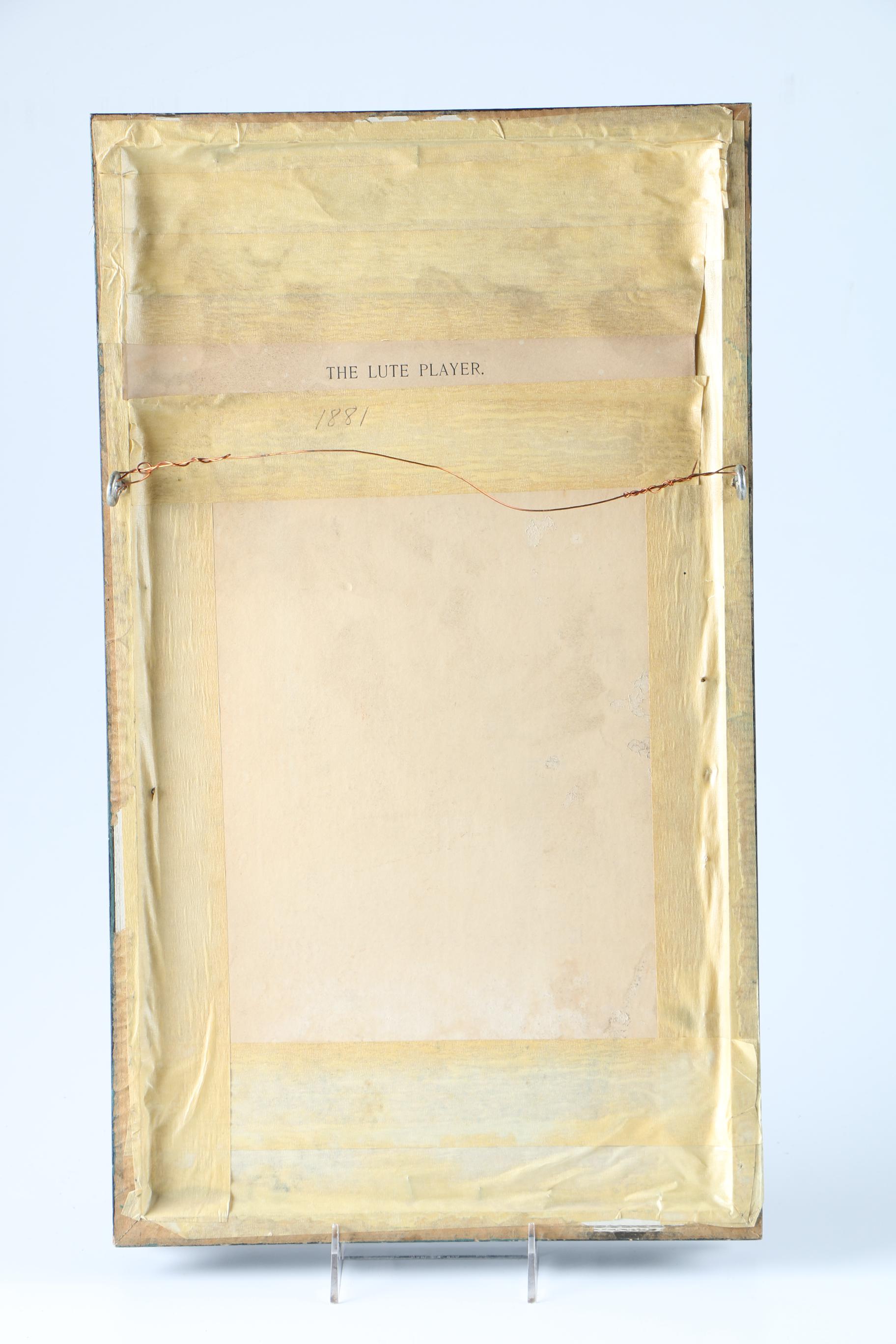 Engraving "The Muse Urania" and Lithograph "The Lute Player"