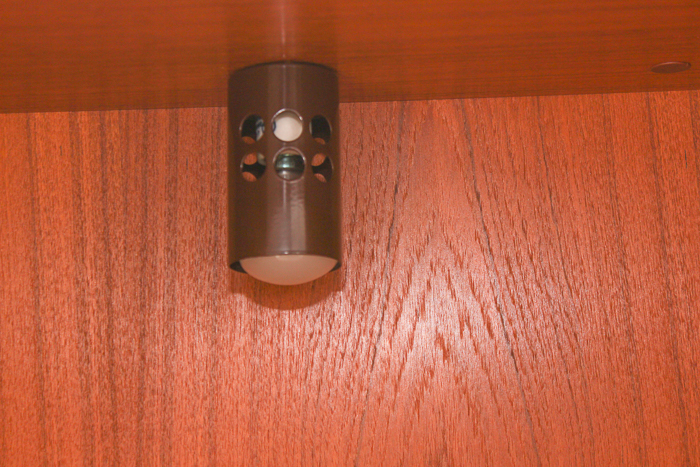 Vintage Danish Modern Teak Veneer and Glass TV Credenza