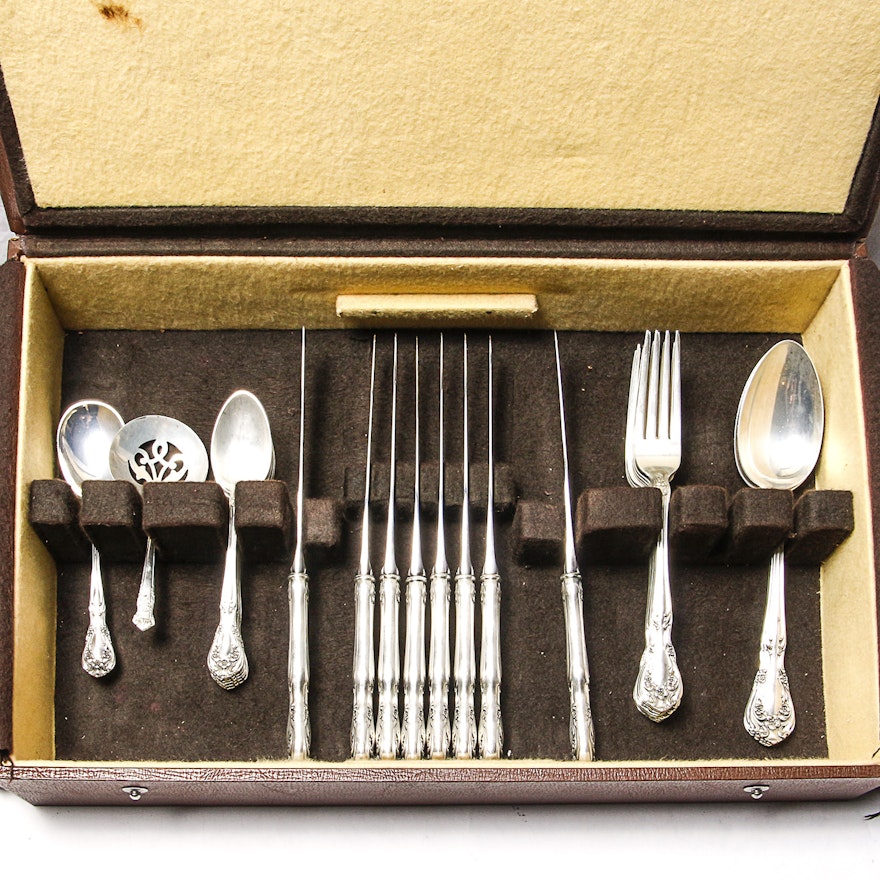 Set of Alvin "Chateau Rose" Sterling Silver Flatware
