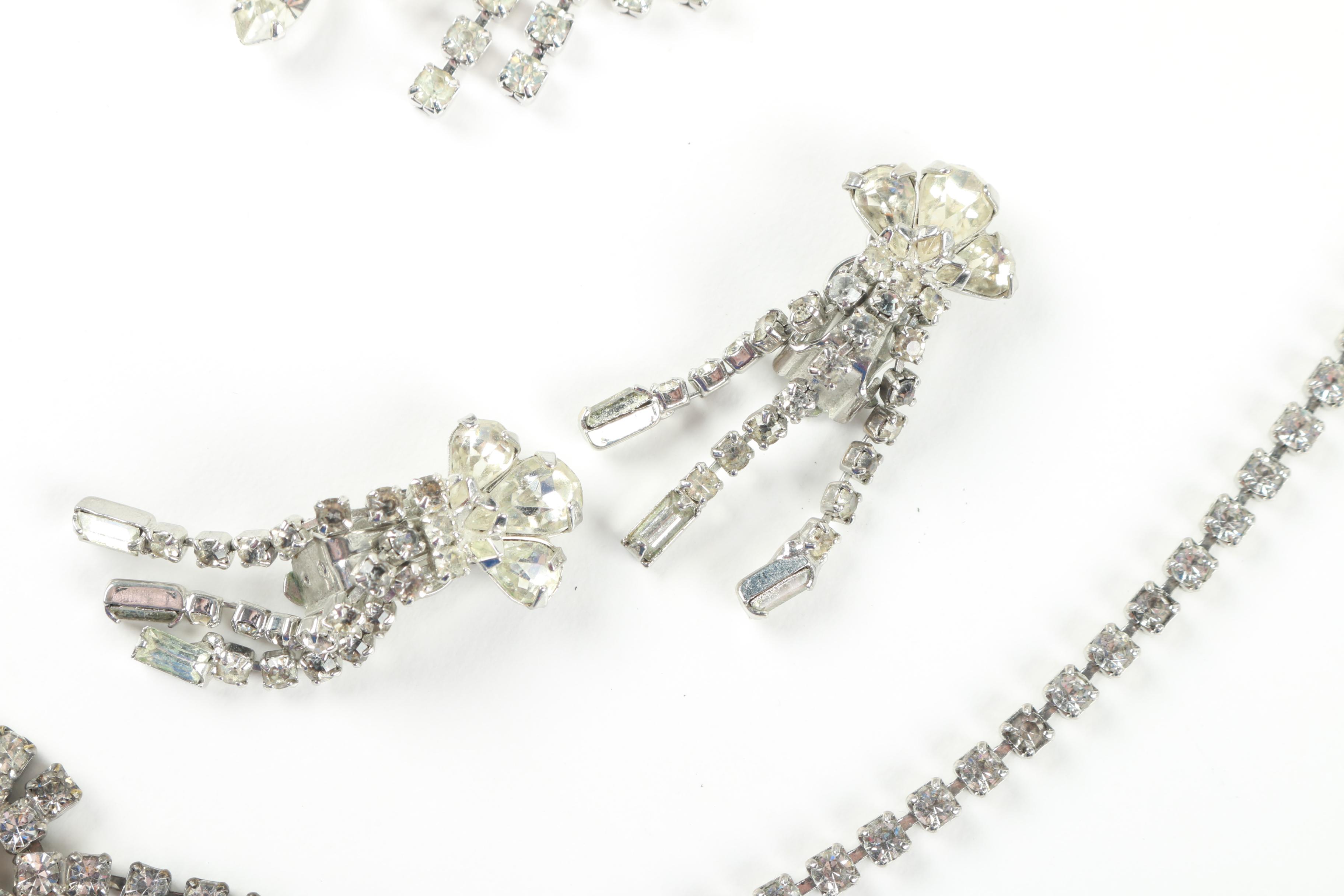 Vintage Rhinestone Jewelry Including Kramer