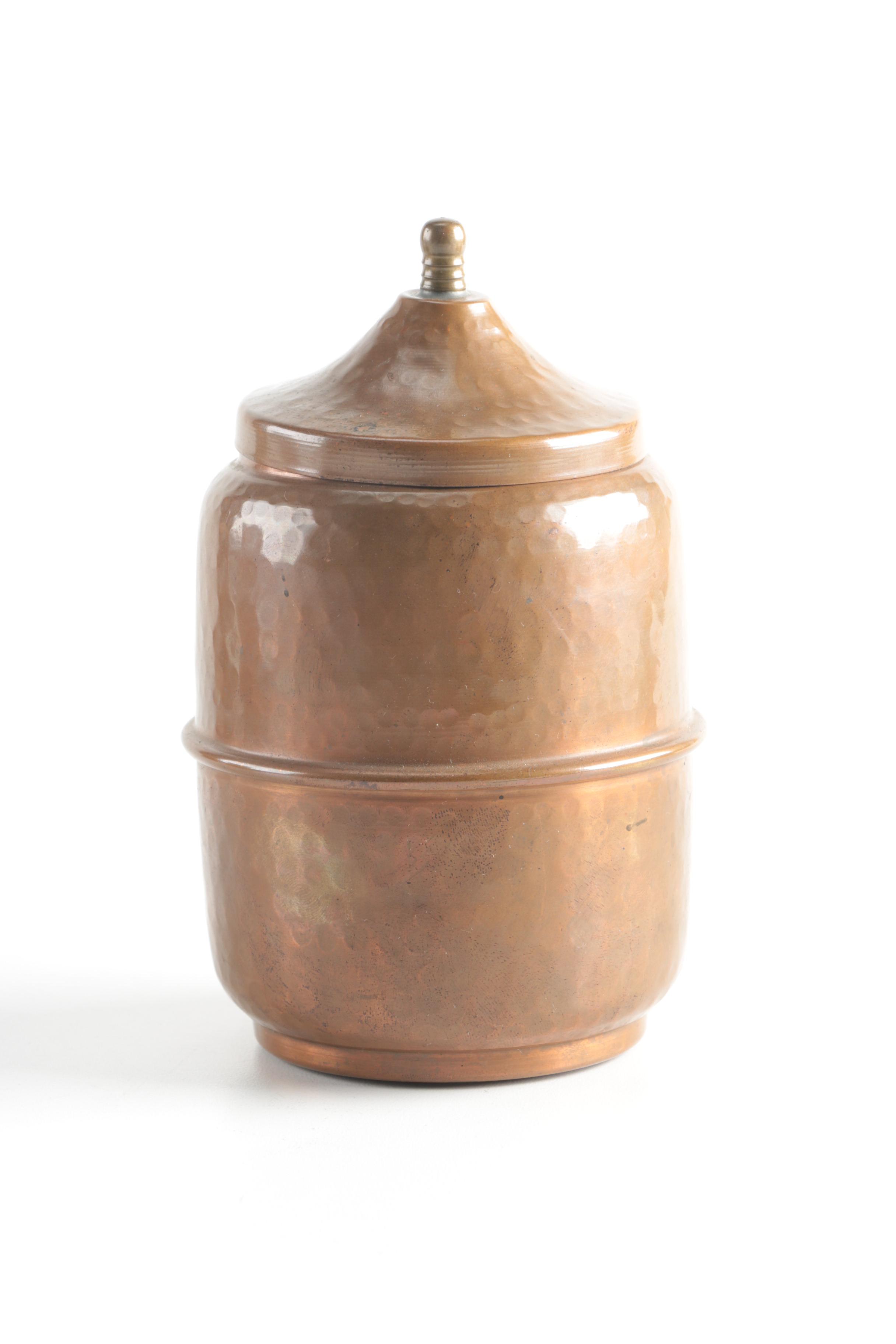 Pipes, Stands and Copper Tone Jar