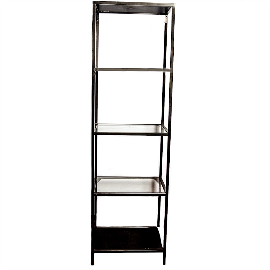 Contemporary Modernist Style Four-Tier Shelving Unit