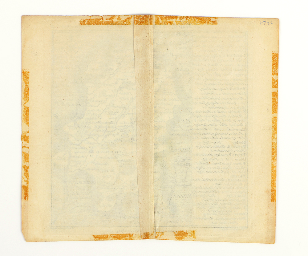 18th Century Hand-Colored Engraved Map of Staffordshire, England