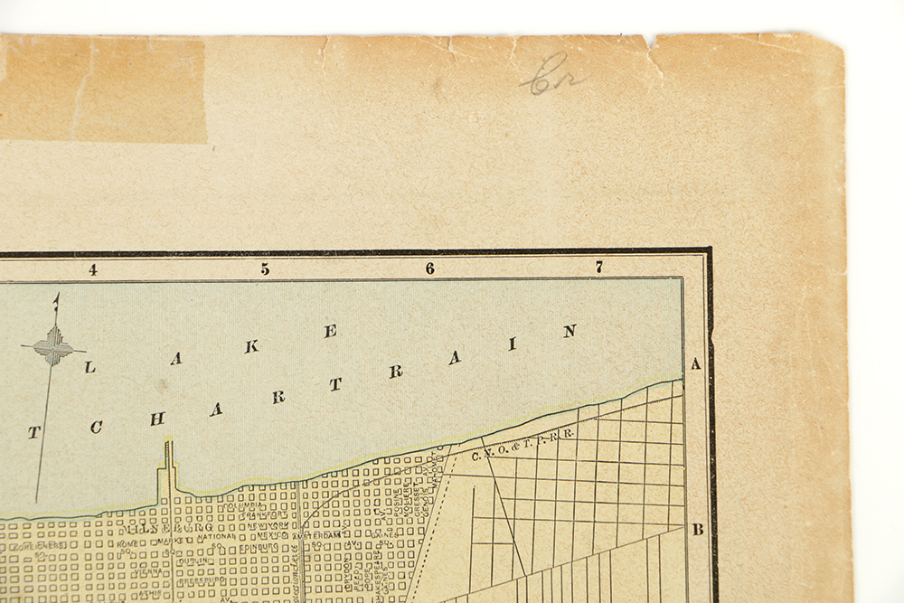 Late 19th Century Double-Sided Map of Atlanta and New Orleans