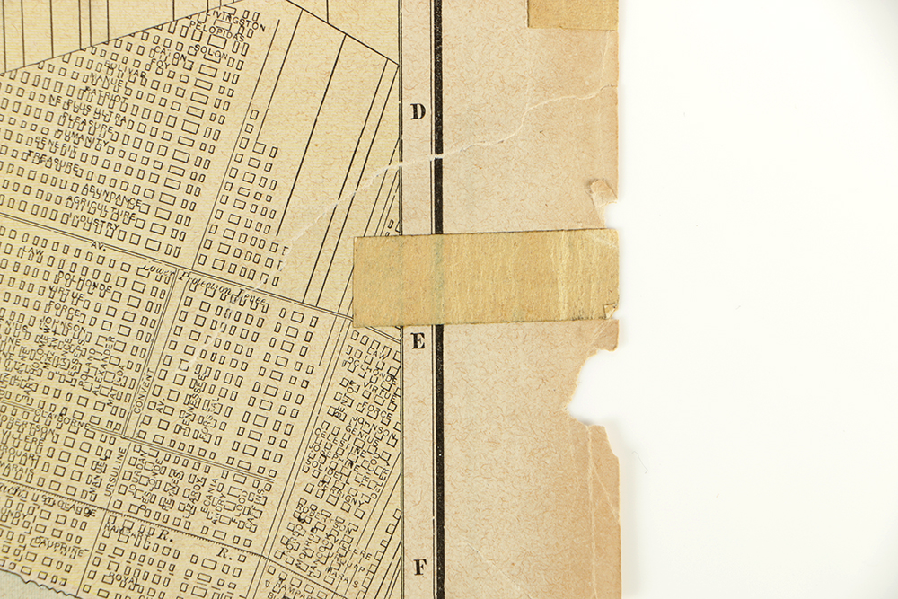 Late 19th Century Double-Sided Map of Atlanta and New Orleans