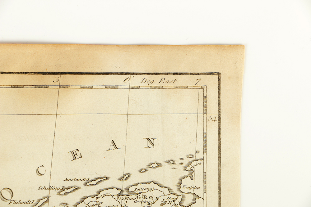 Antique Map of the Seven United Provinces with the Dutch and Austrian Netherlands