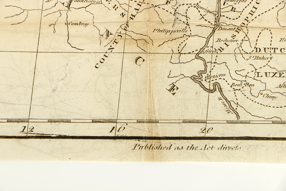 Antique Map of the Seven United Provinces with the Dutch and Austrian Netherlands