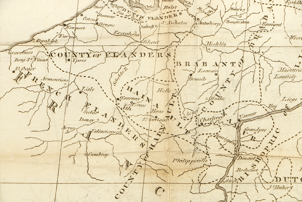 Antique Map of the Seven United Provinces with the Dutch and Austrian Netherlands