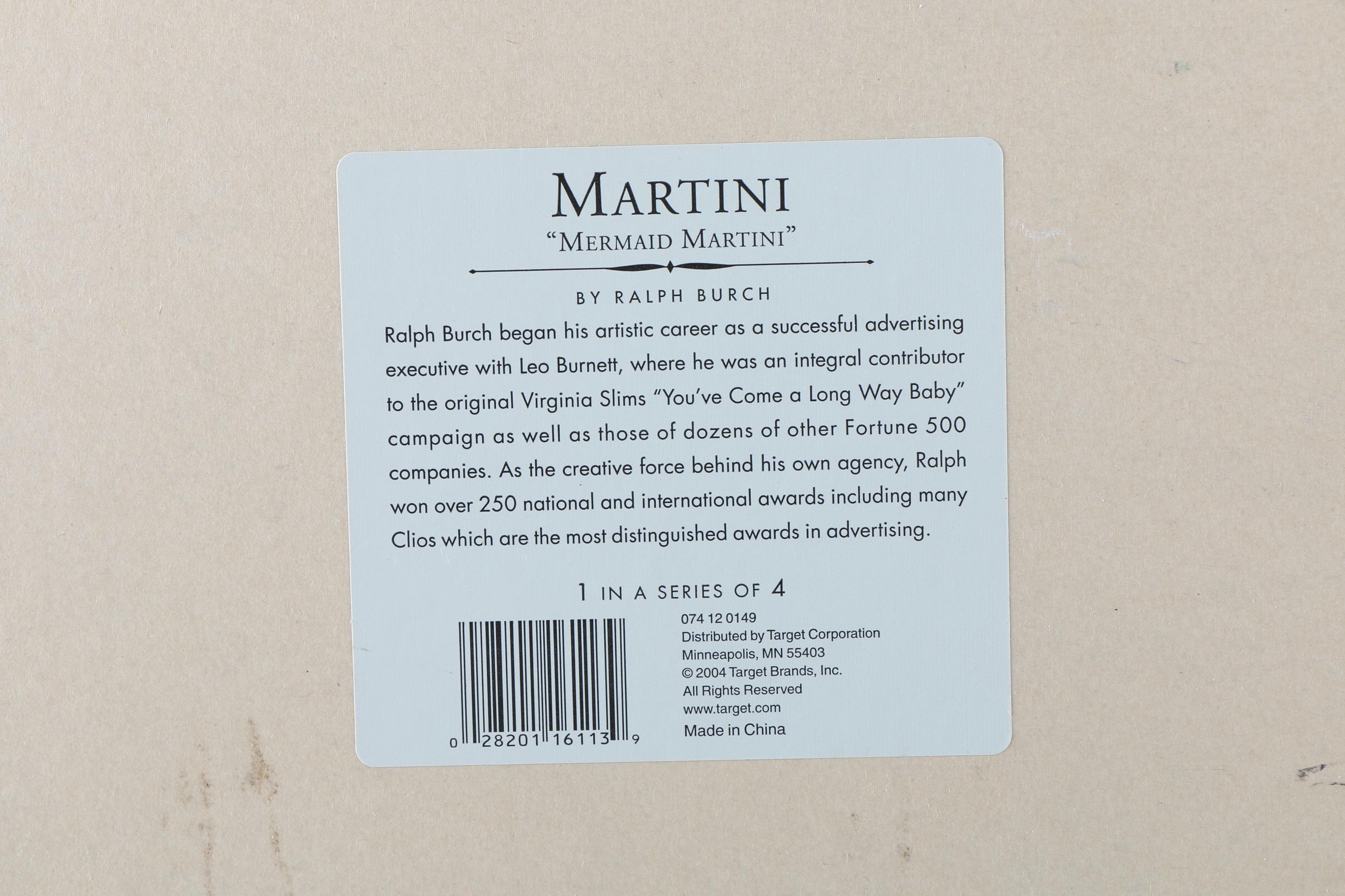 After Ralph Burch Offset Lithographs "Martini"