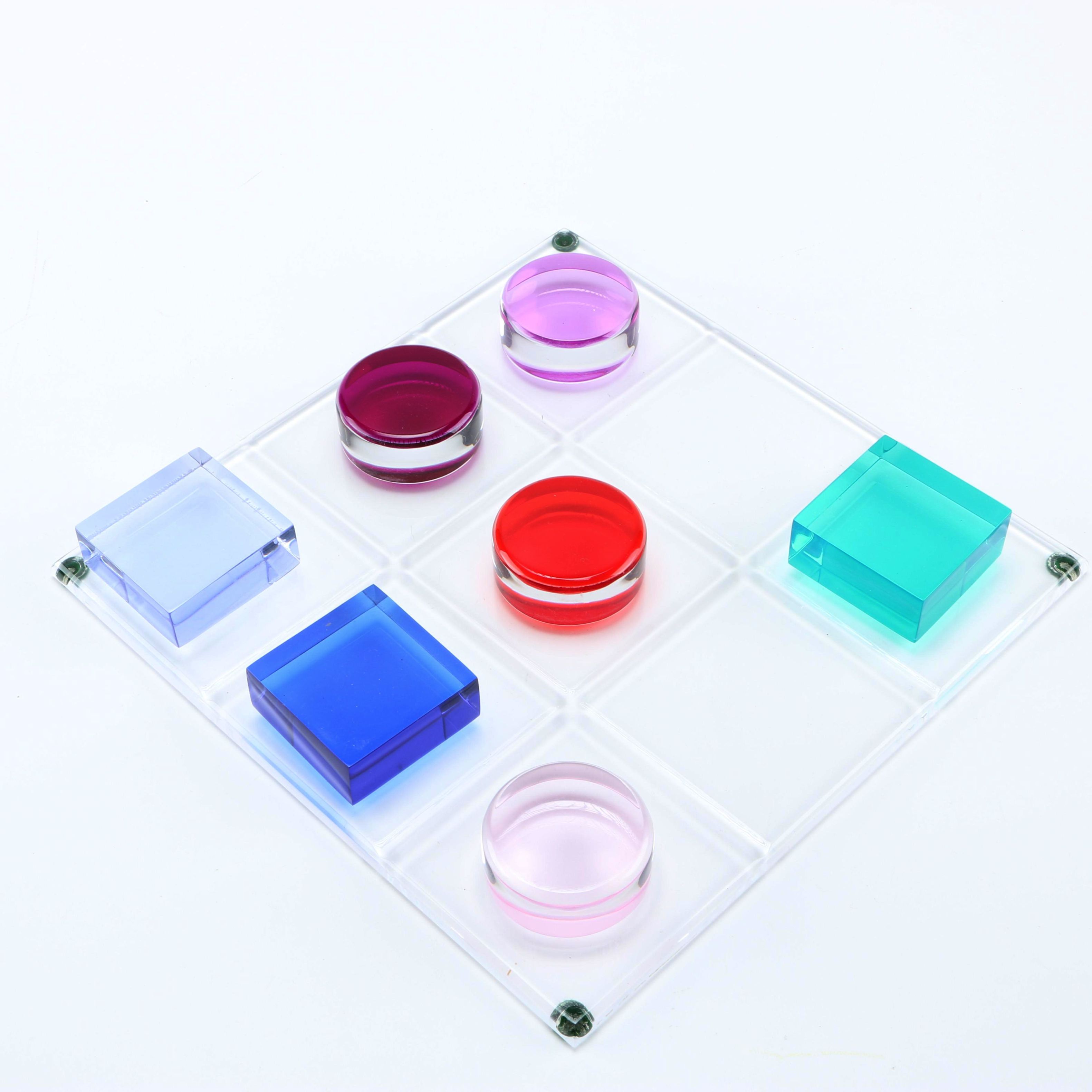 Lucite Tic Tac Toe Set